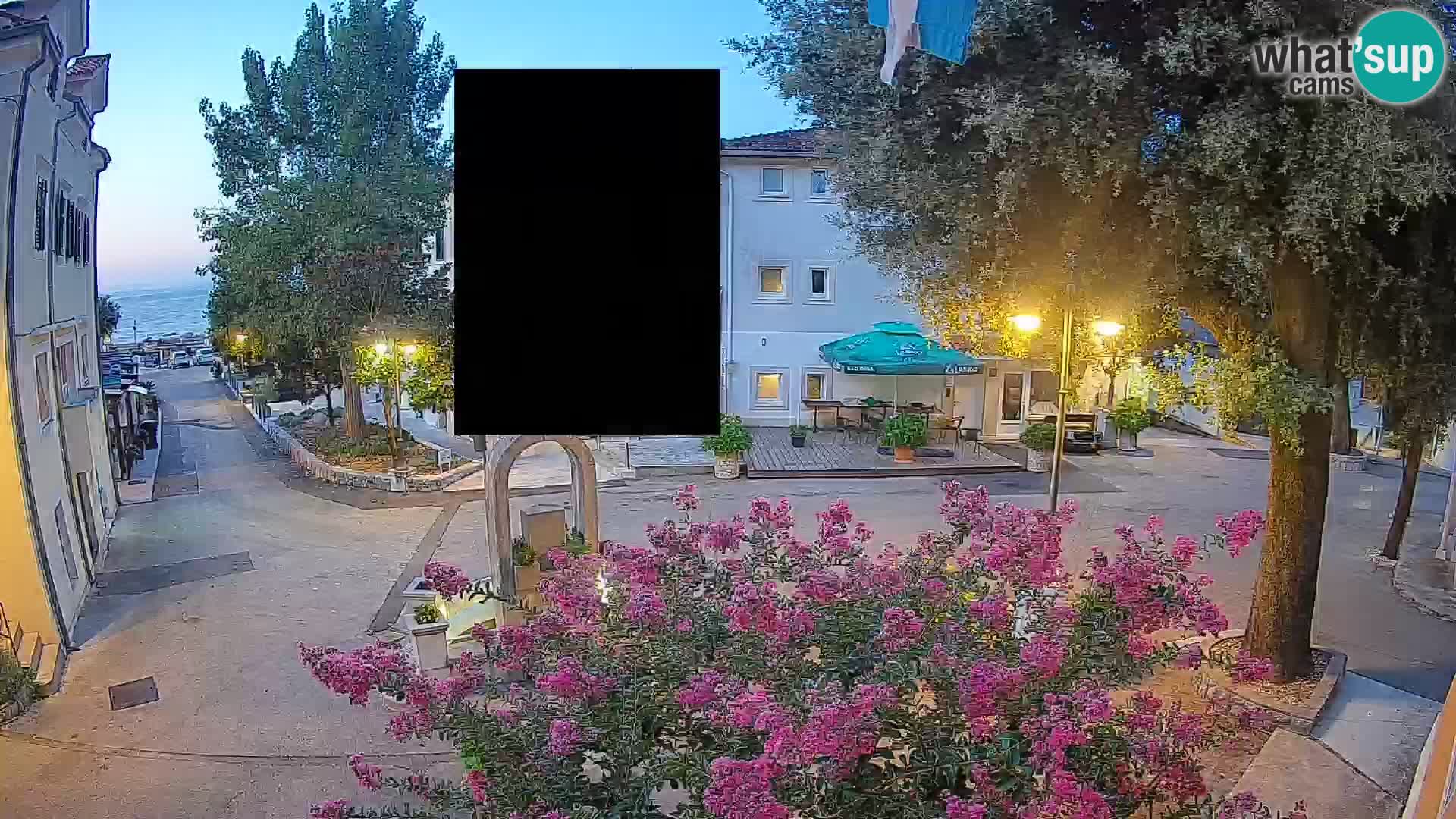 Webcam centre de Mošćenička Draga – Vue en direct du centre-ville