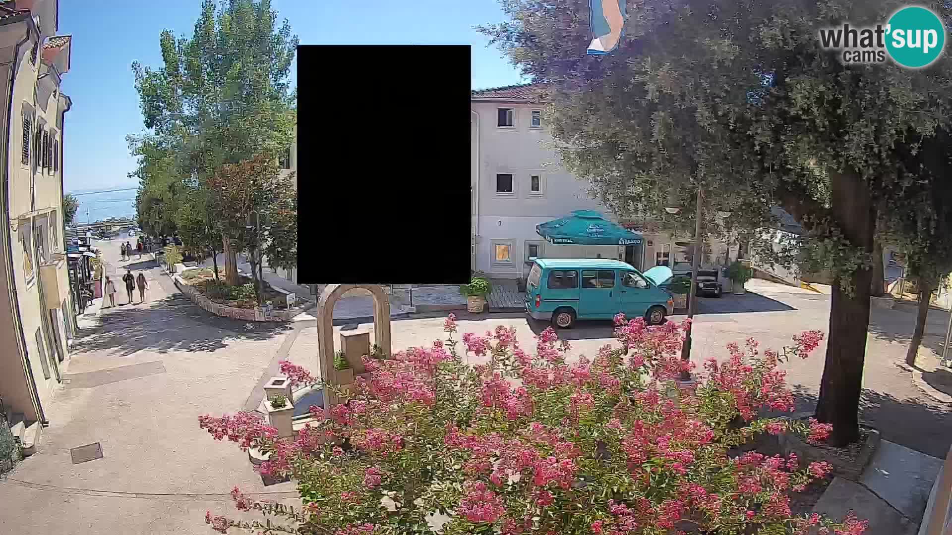 Webcam centre de Mošćenička Draga – Vue en direct du centre-ville