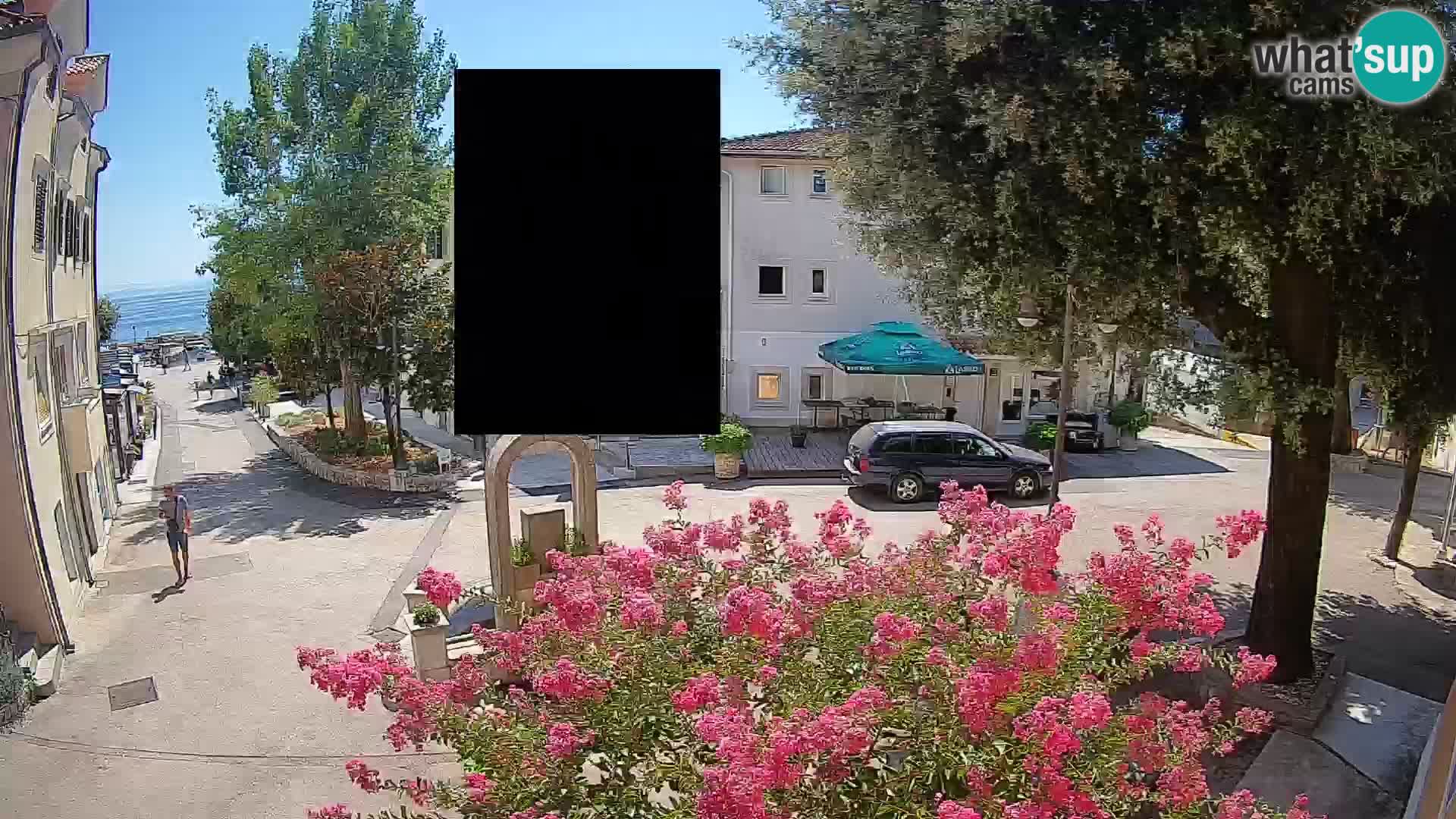 Webcam Mošćenička Draga Zentrum – Liveblick auf das Ortszentrum