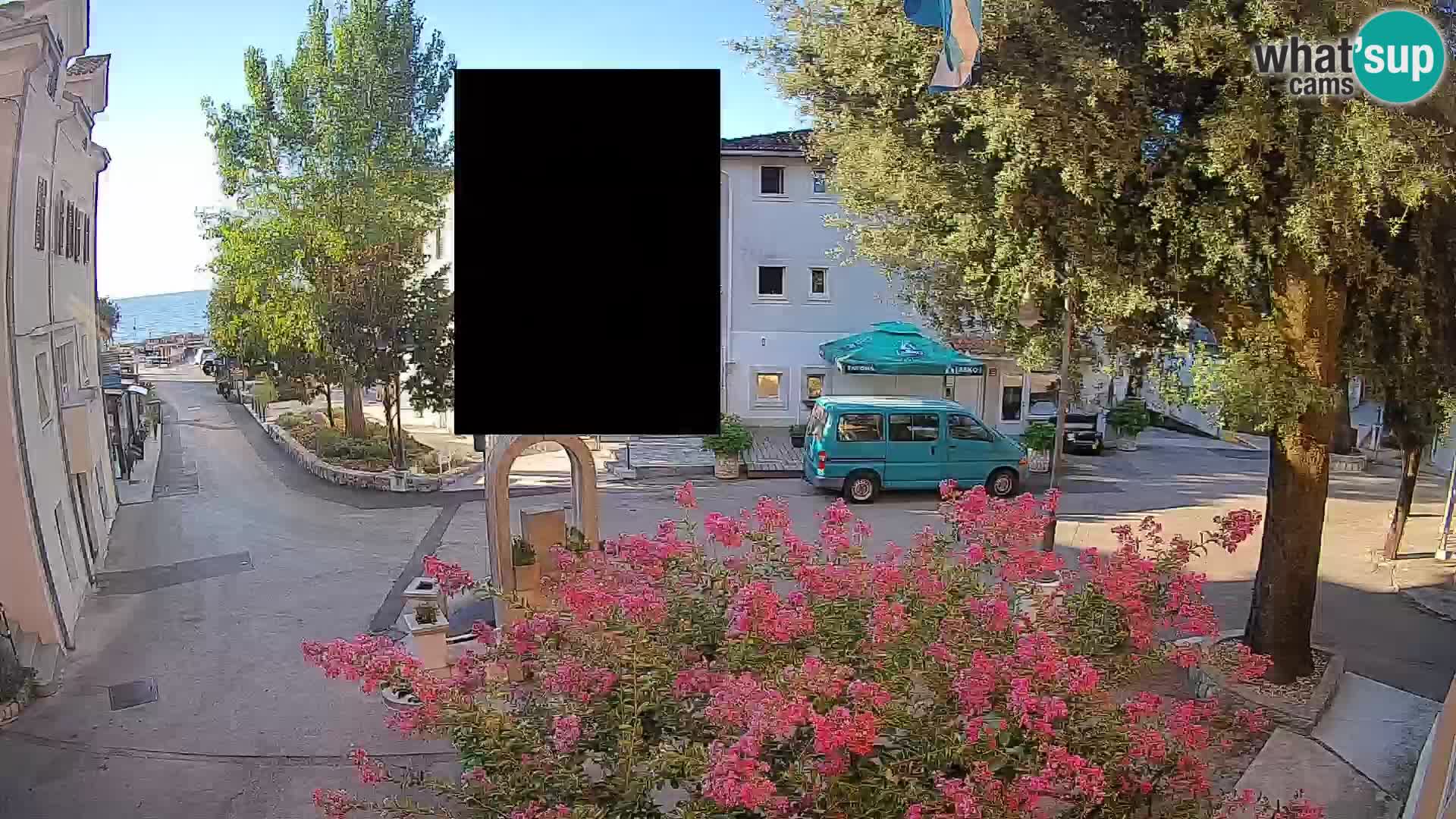 Webcam Mošćenička Draga Zentrum – Liveblick auf das Ortszentrum