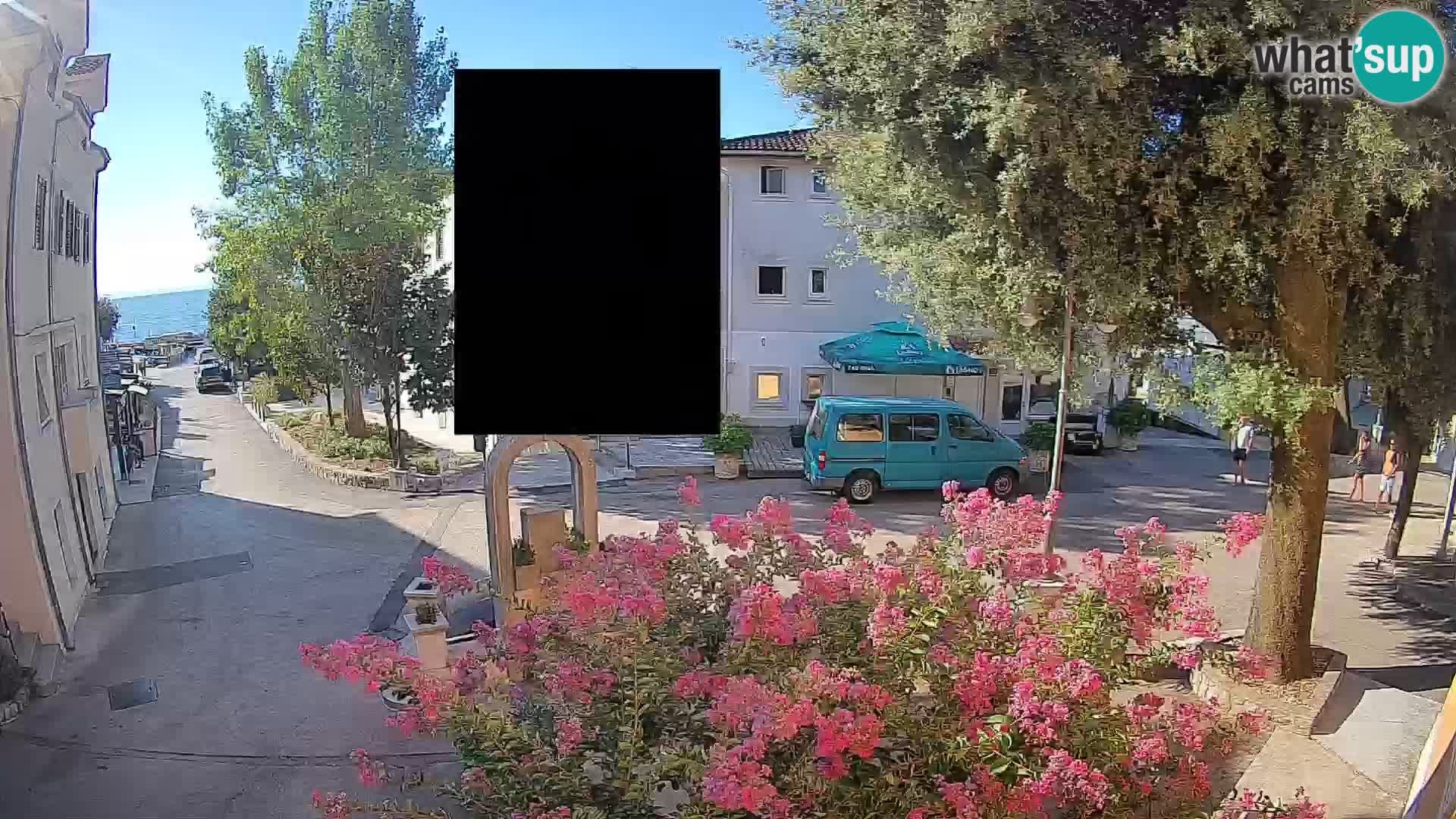 Webcam Mošćenička Draga Center – Live View of the Town Center