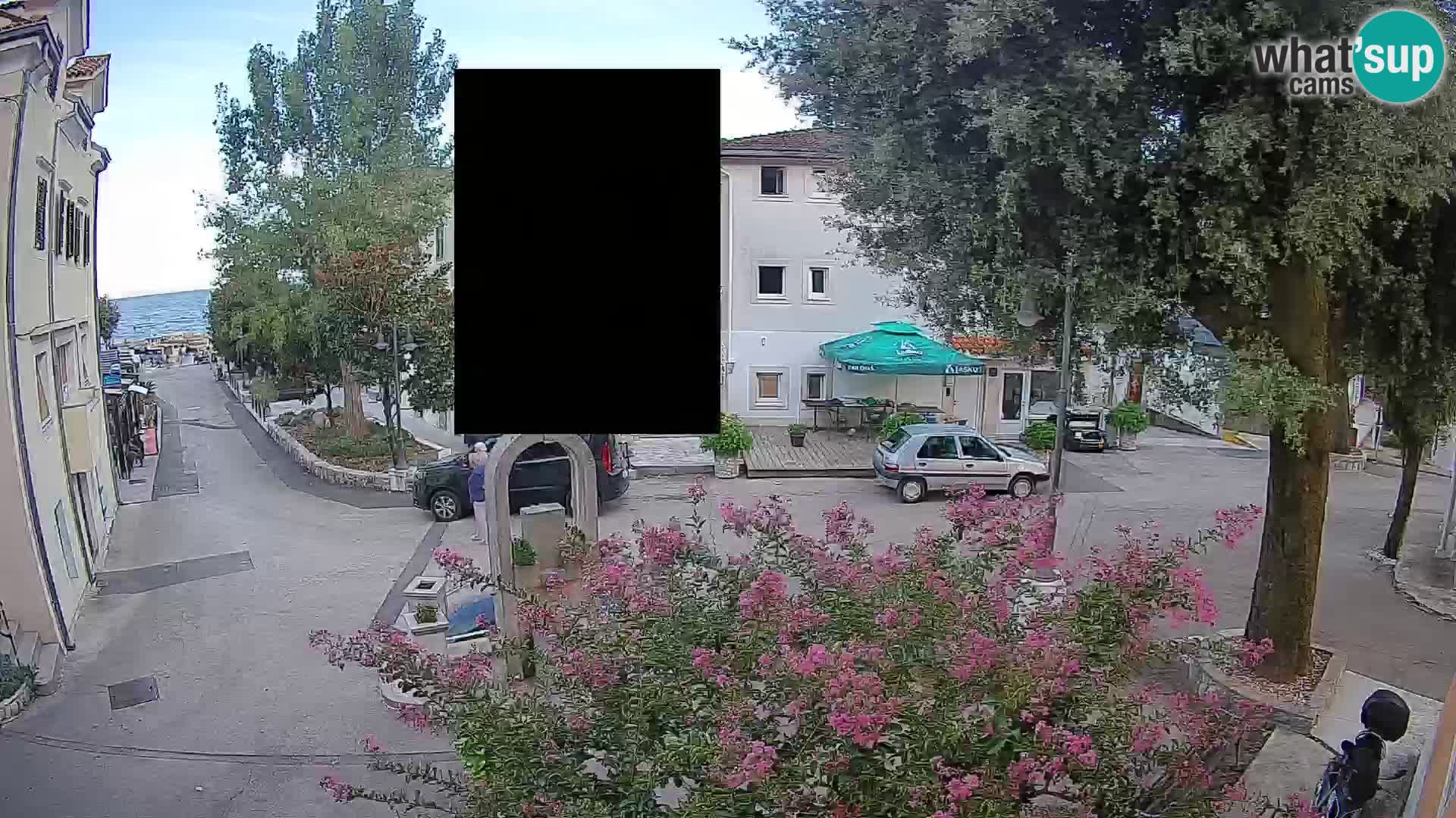 Webcam centre de Mošćenička Draga – Vue en direct du centre-ville