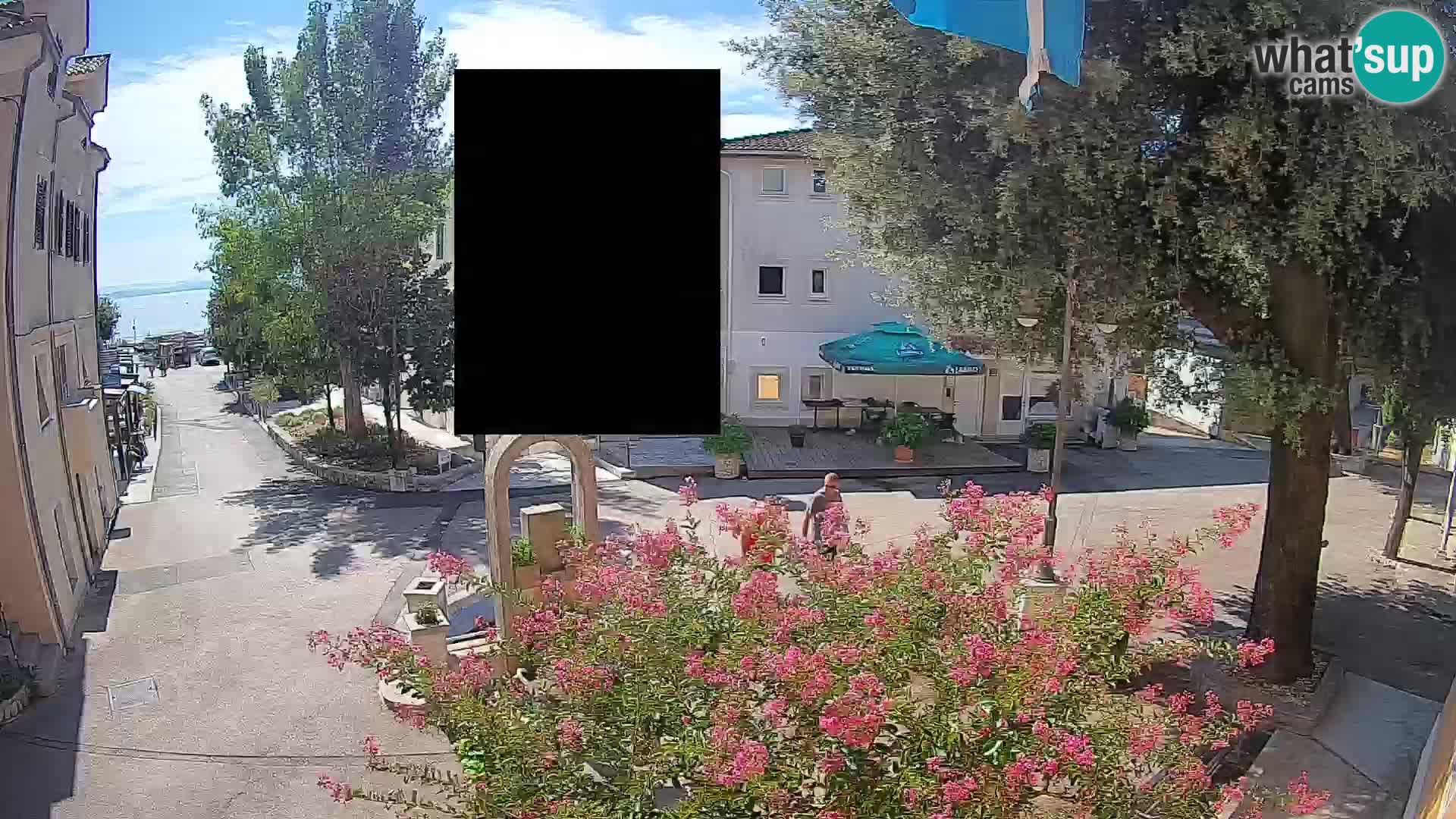 Webcam Centre de Mošćenička Draga – Vue en direct du centre-ville