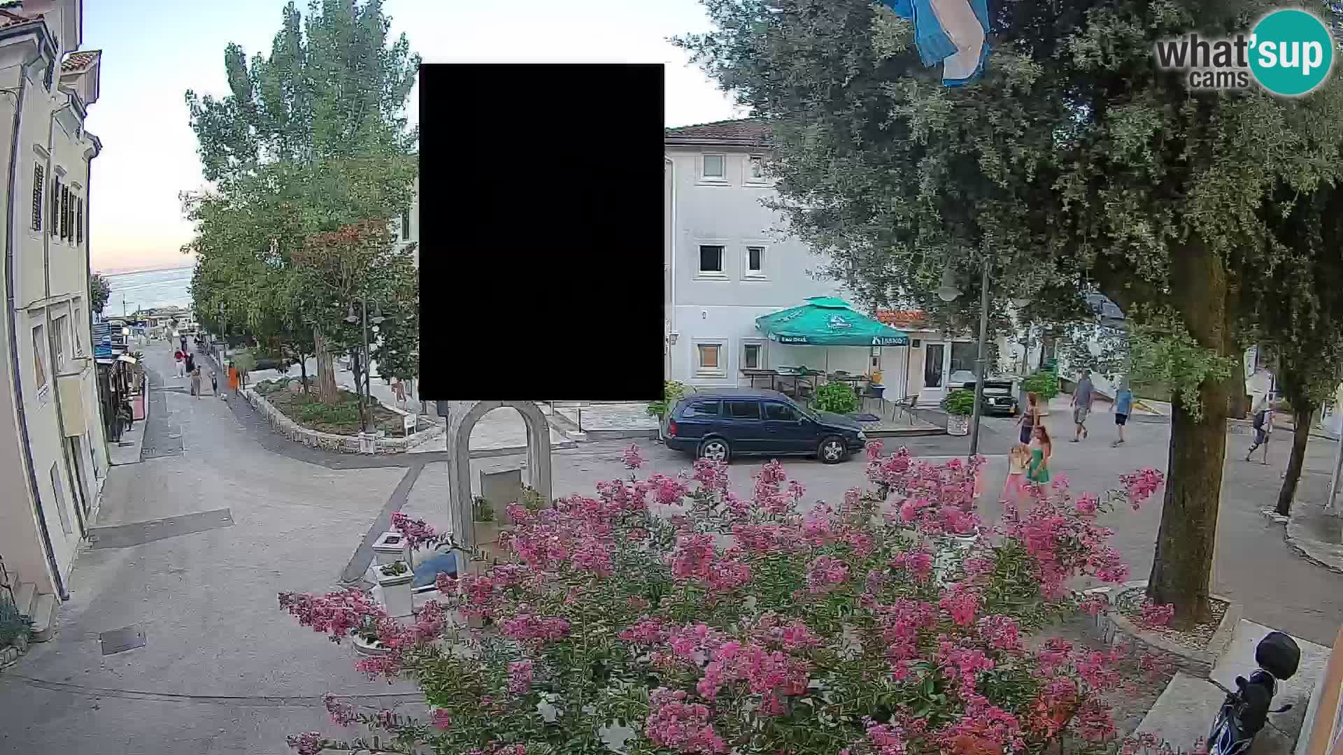 Webcam Mošćenička Draga Center – Live View of the Town Center