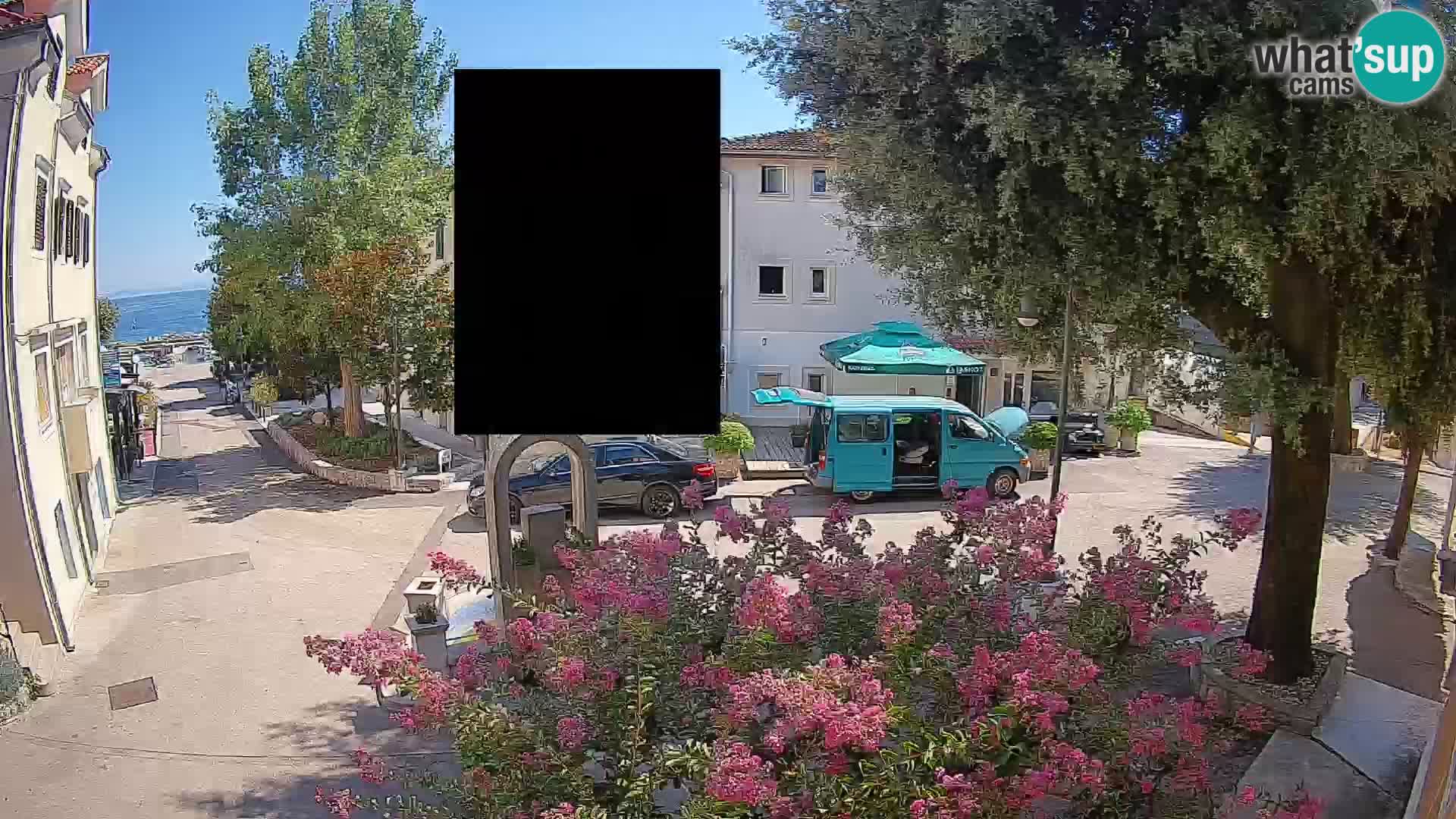 Webcam Mošćenička Draga Center – Live View of the Town Center