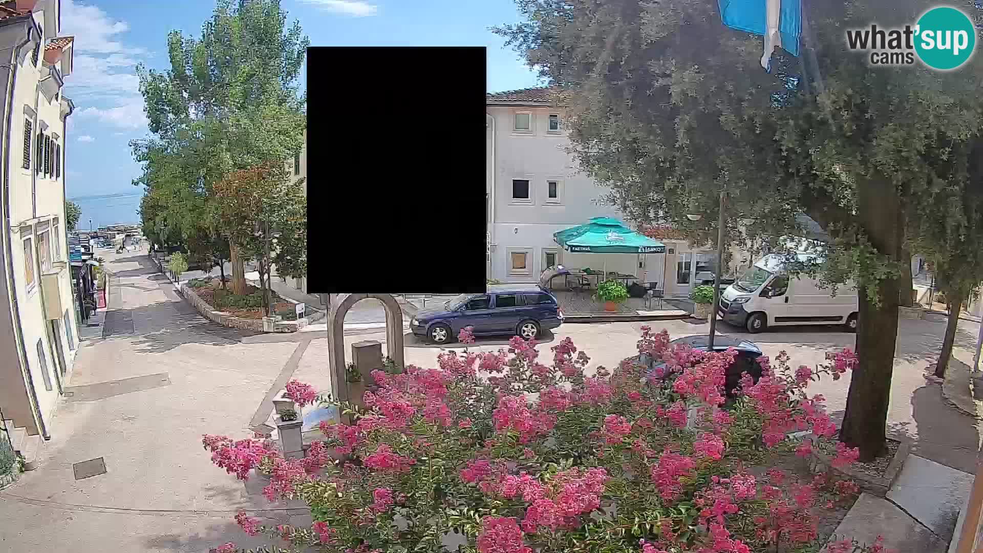 Webcam centre de Mošćenička Draga – Vue en direct du centre-ville
