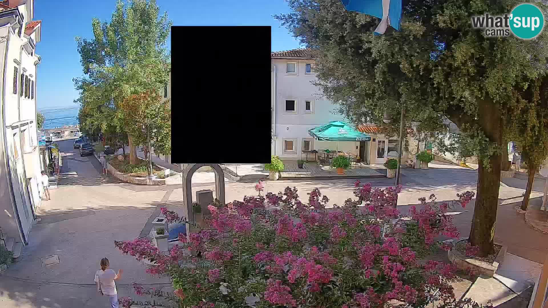 Webcam Centre de Mošćenička Draga – Vue en direct du centre-ville