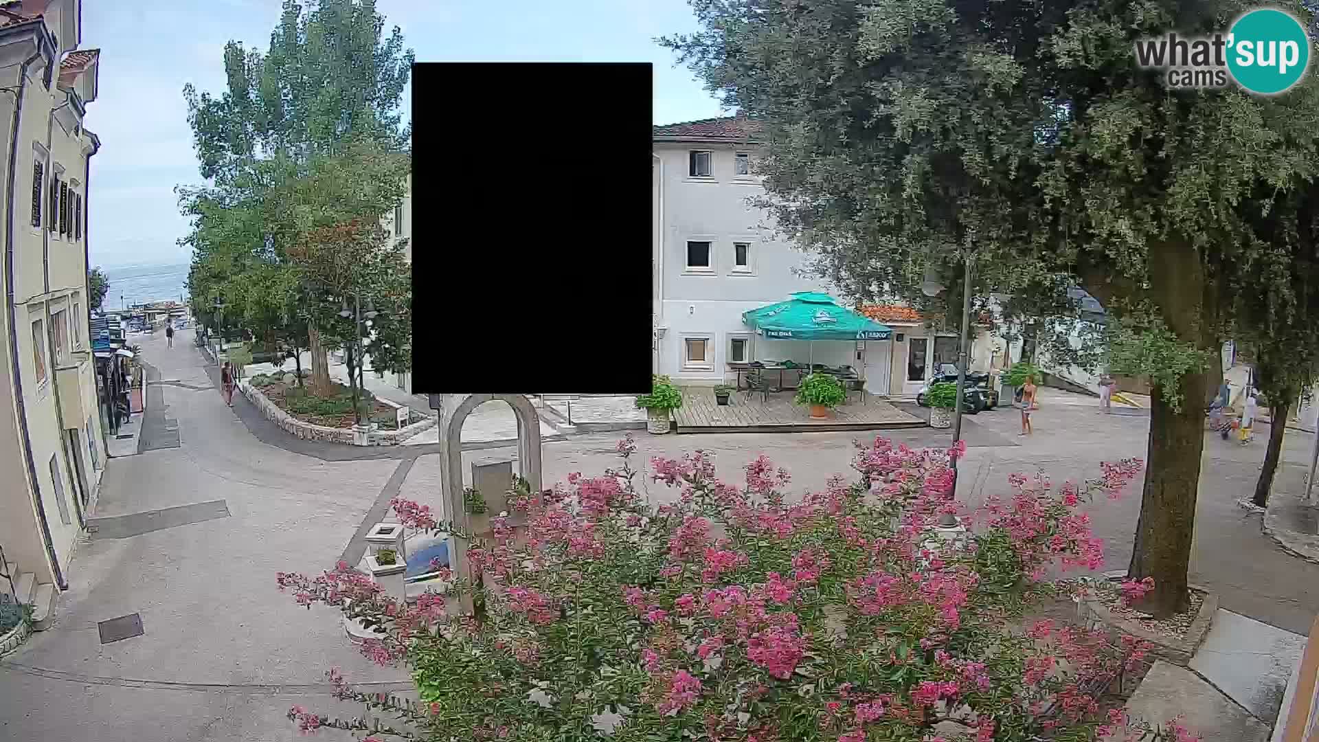 Webcam Mošćenička Draga Zentrum – Liveblick auf das Ortszentrum