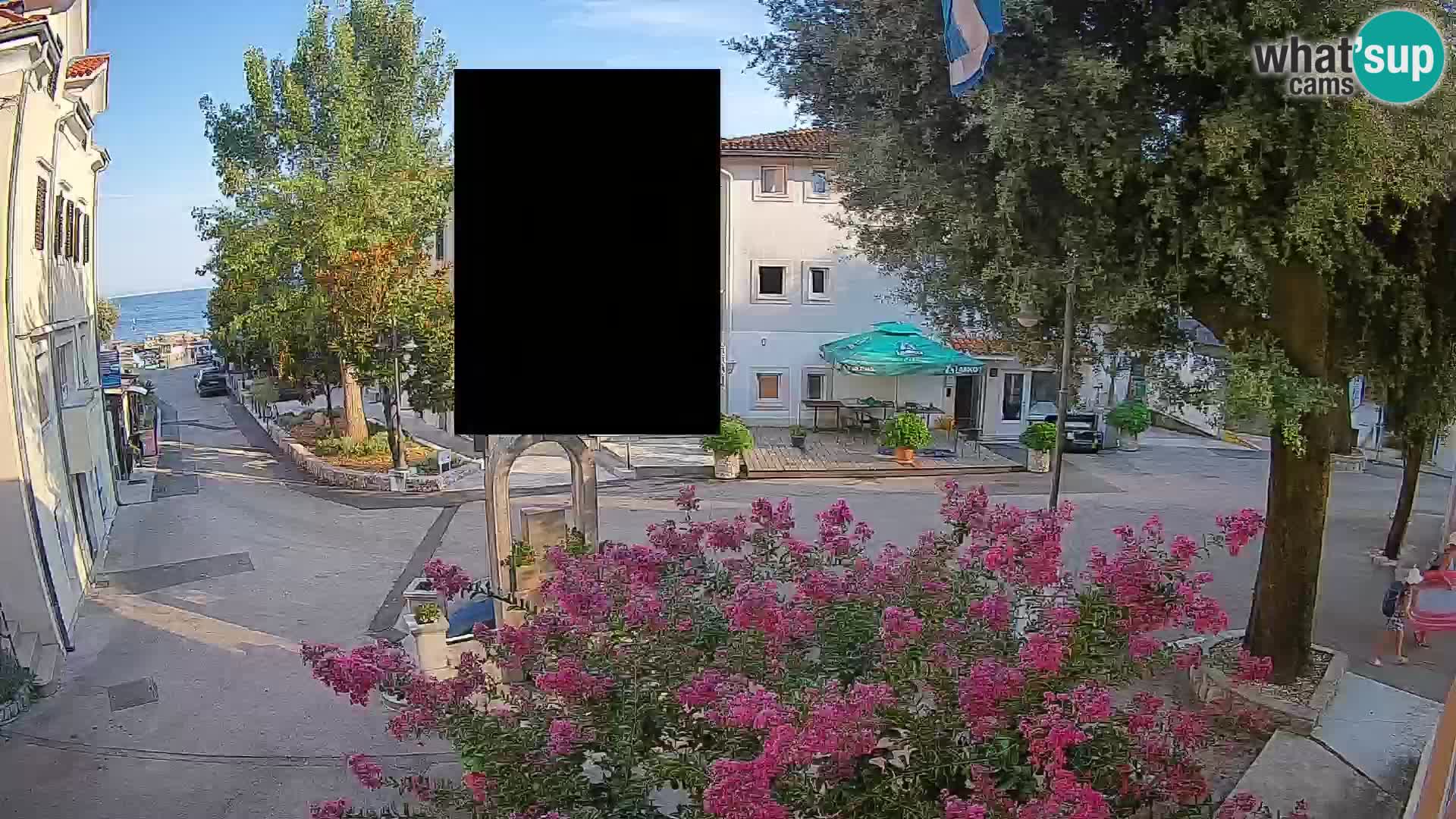 Webcam Centro Draga di Moschiena – Vista live sul centro