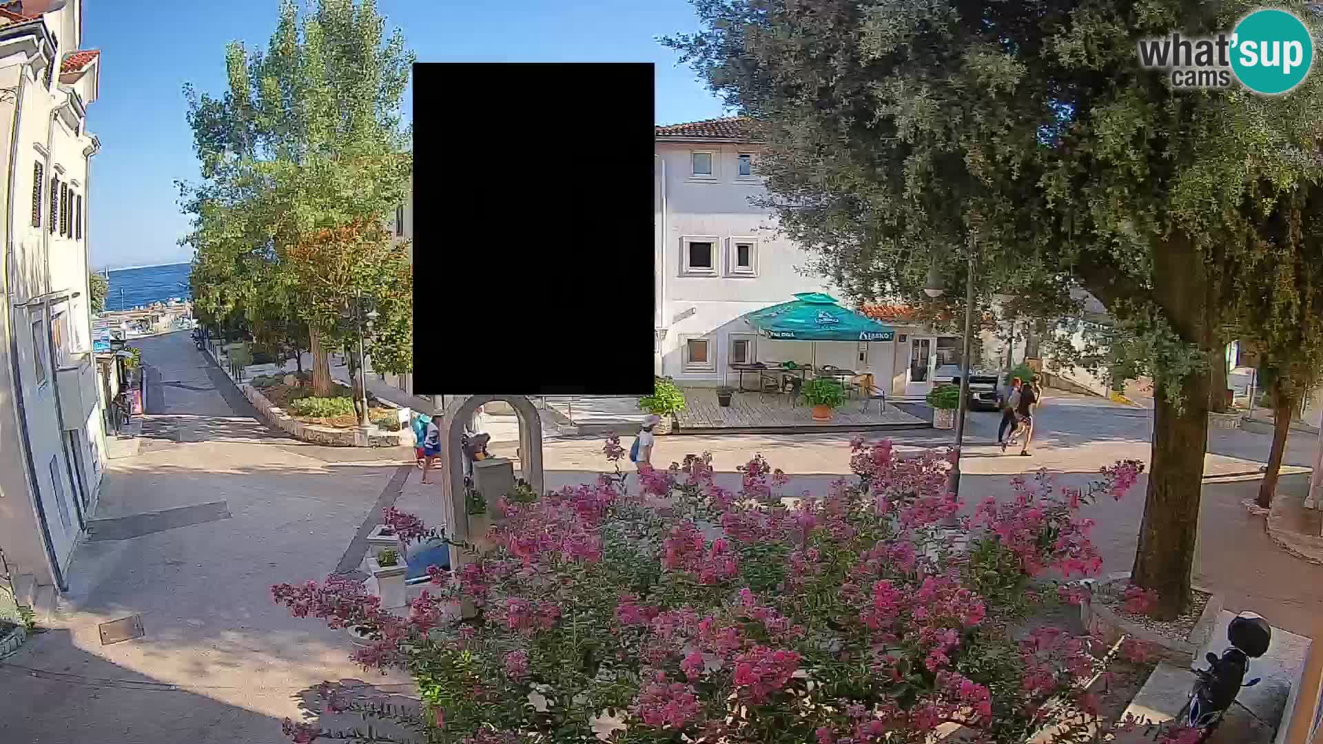 Web kamera centar Mošćeničke Drage – Pogled uživo
