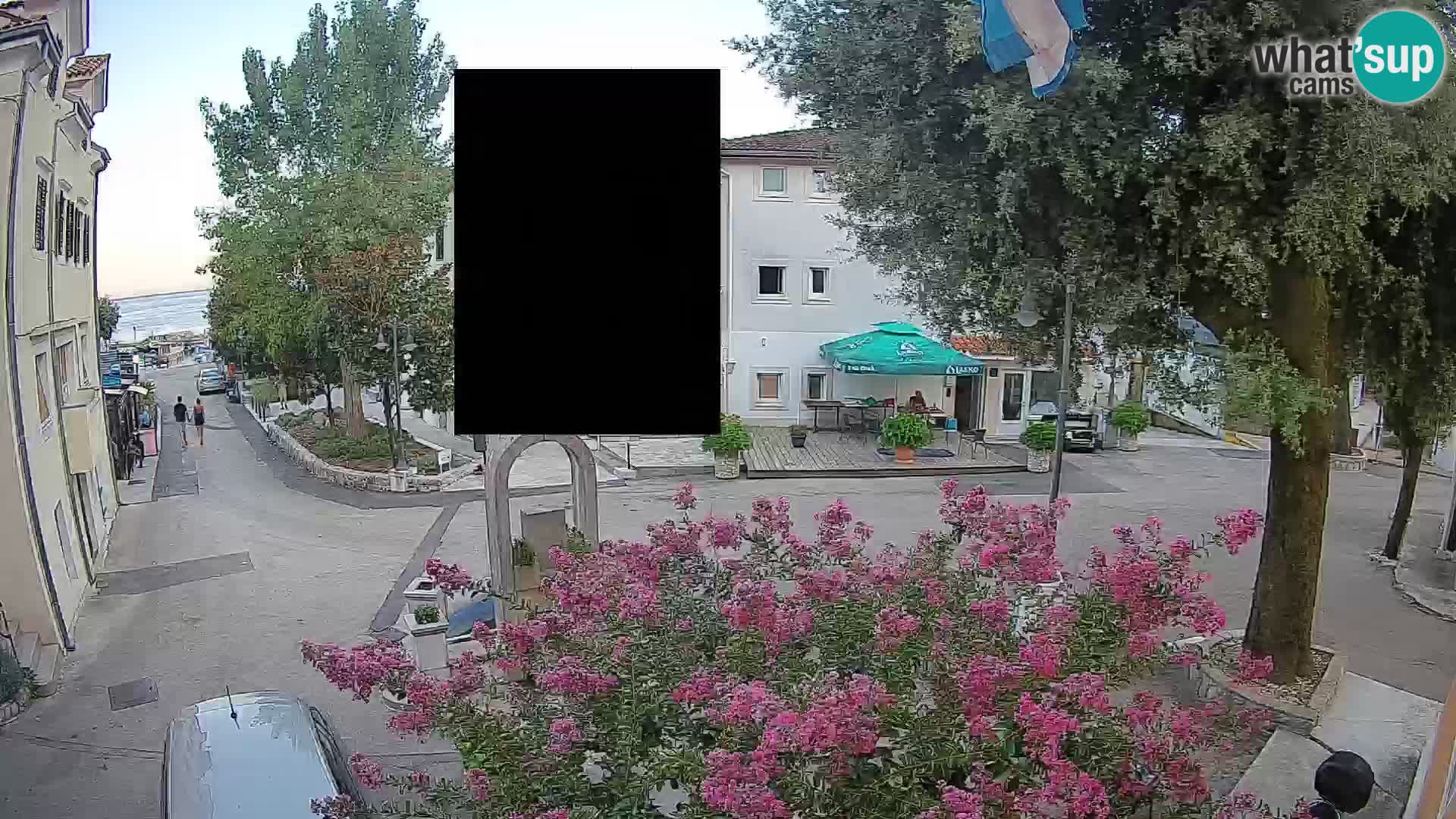 Webcam centre de Mošćenička Draga – Vue en direct du centre-ville