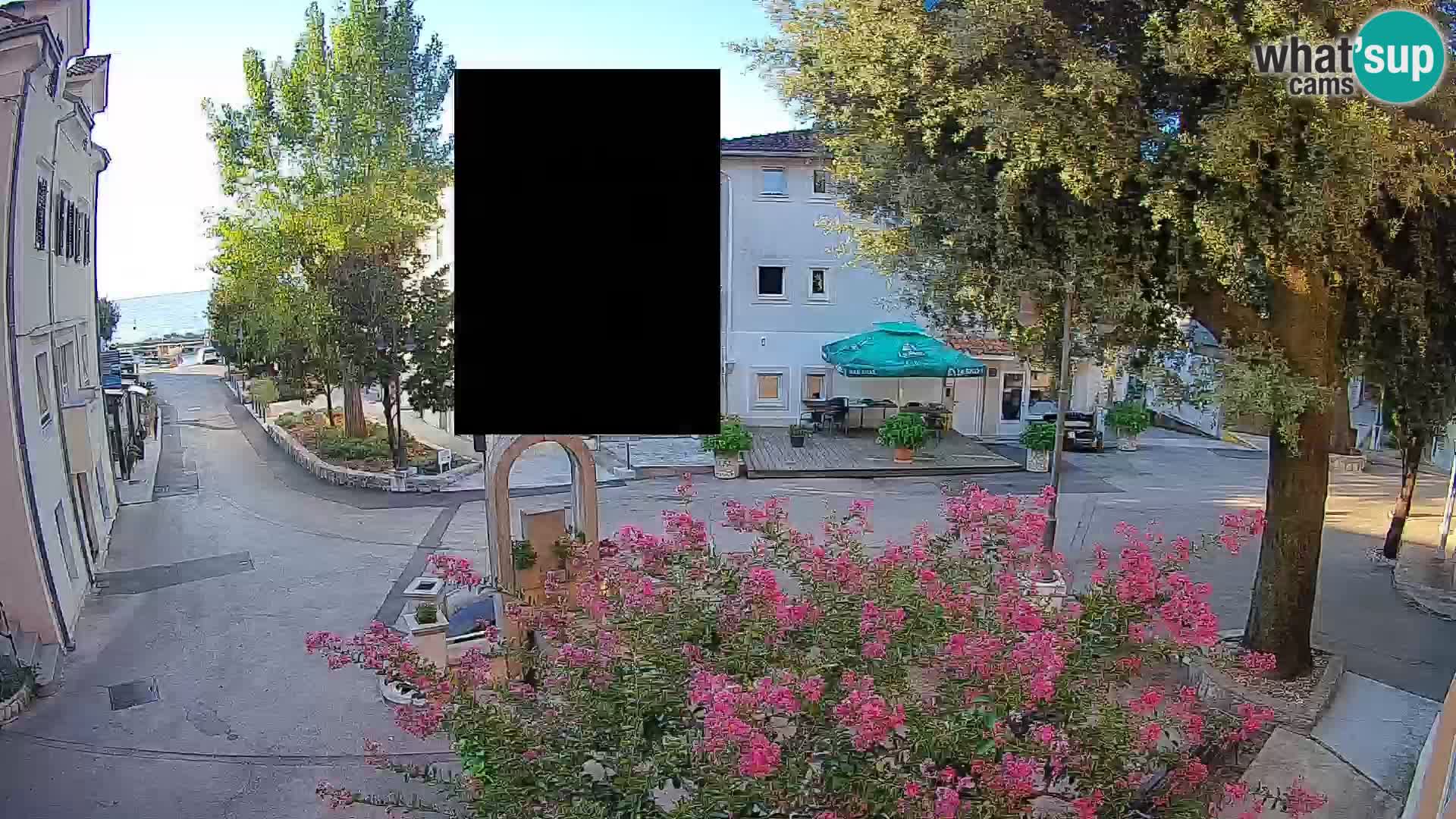 Webcam Centre de Mošćenička Draga – Vue en direct du centre-ville