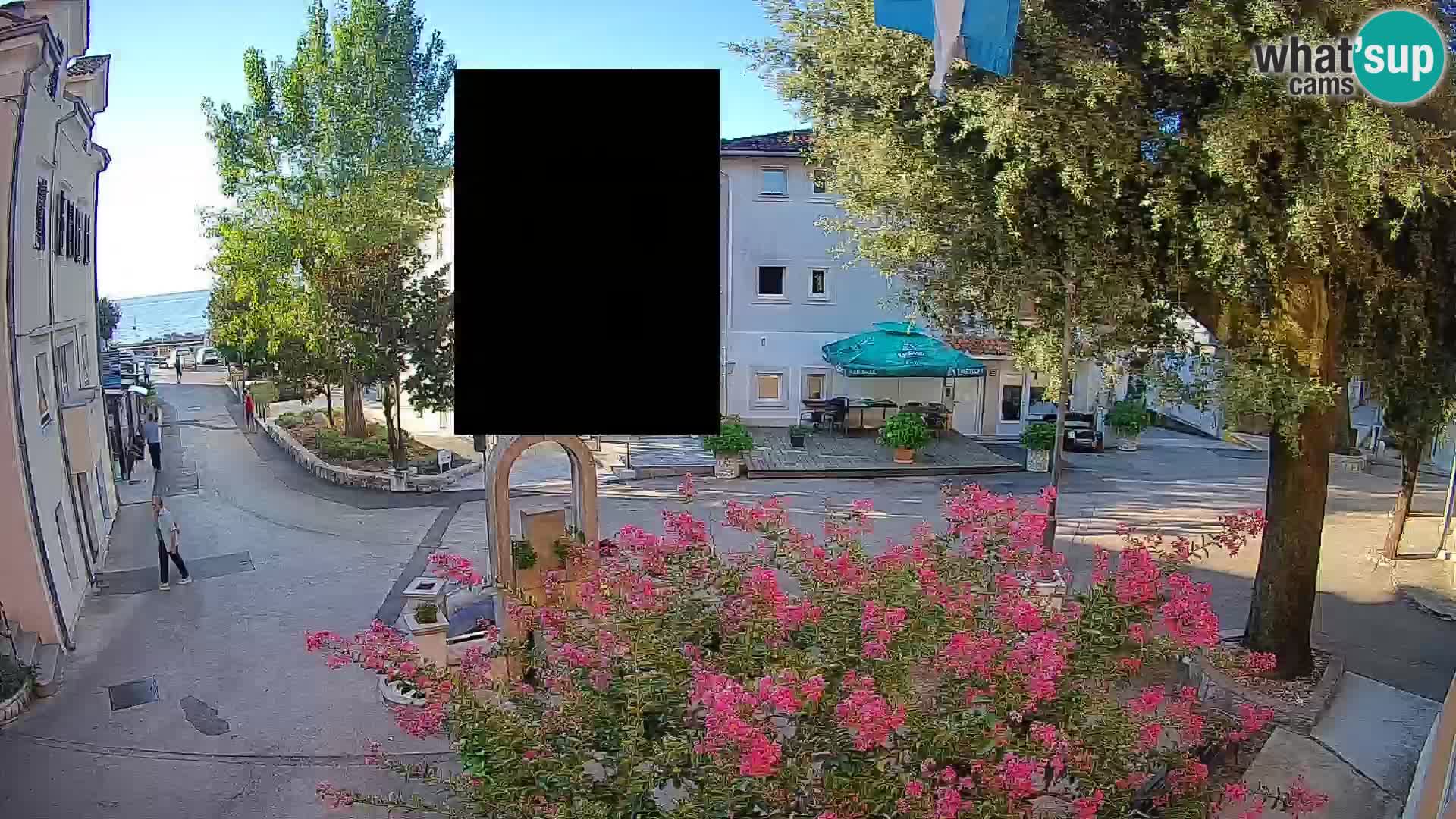 Webcam Centre de Mošćenička Draga – Vue en direct du centre-ville