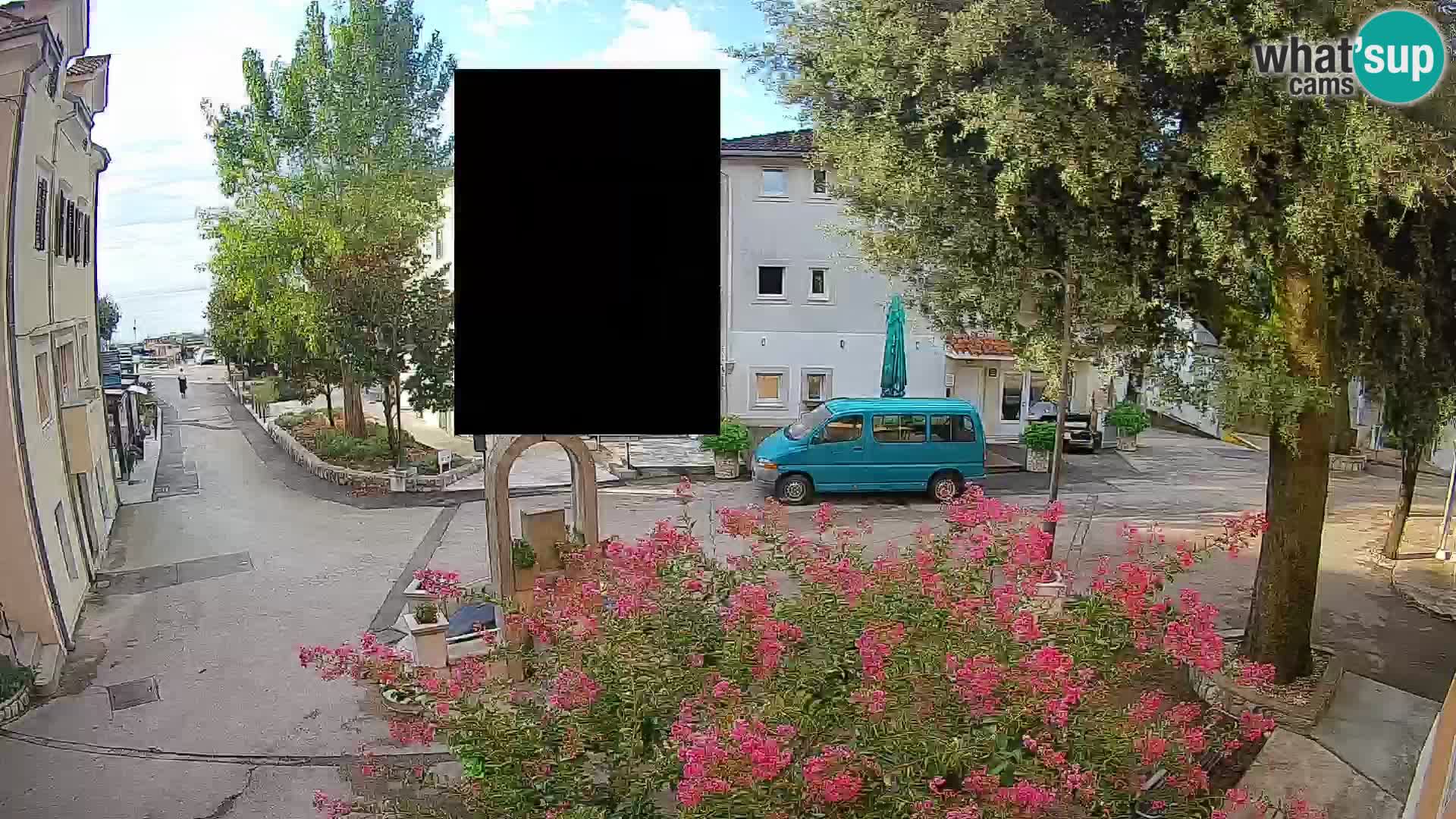 Webcam Mošćenička Draga Center – Live View of the Town Center