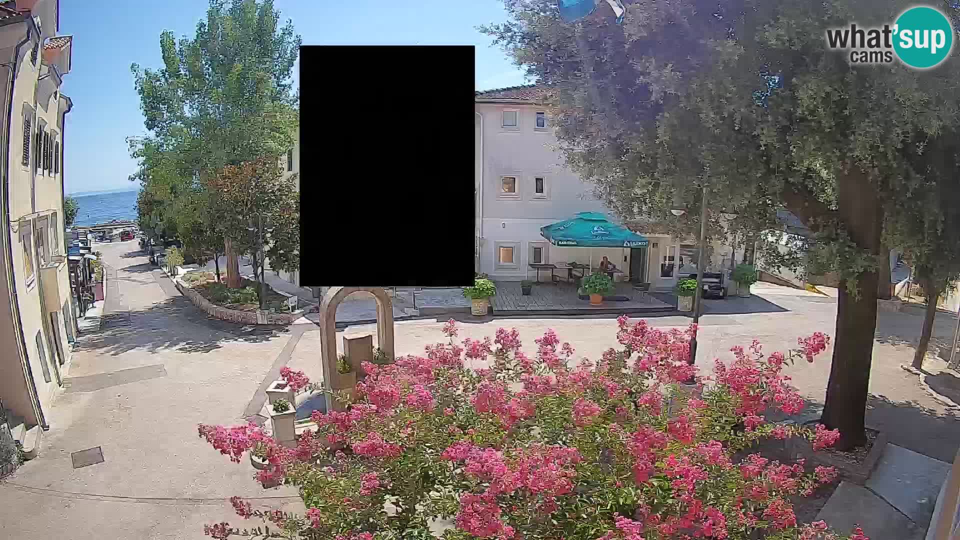 Webcam centre de Mošćenička Draga – Vue en direct du centre-ville