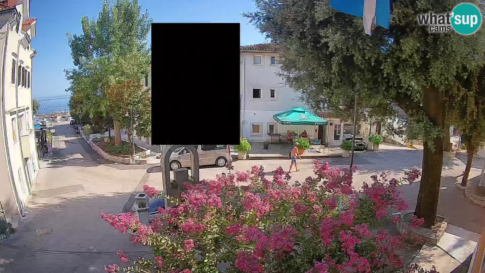 Web kamera centar Mošćeničke Drage – Pogled uživo