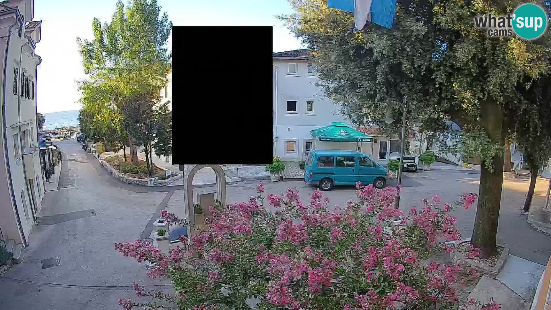 Webcam Centre de Mošćenička Draga – Vue en direct du centre-ville