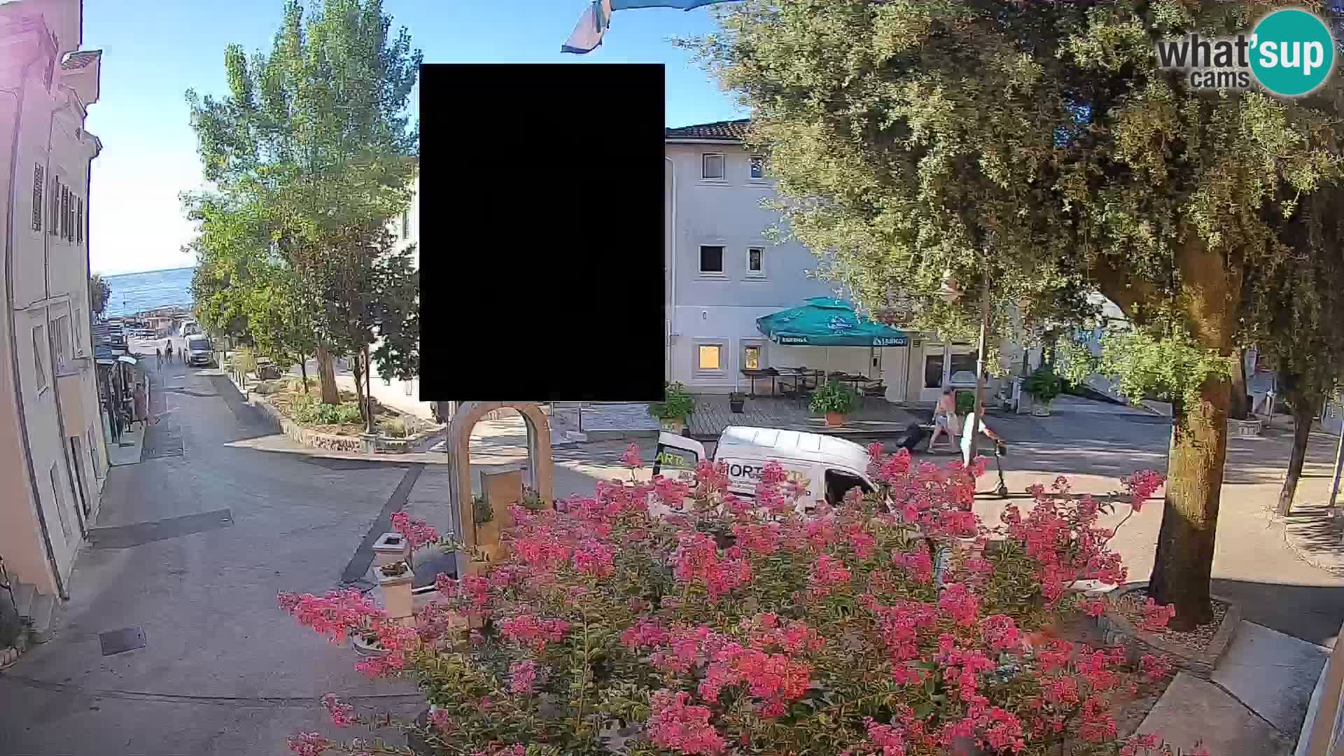 Webcam Mošćenička Draga Zentrum – Liveblick auf das Ortszentrum