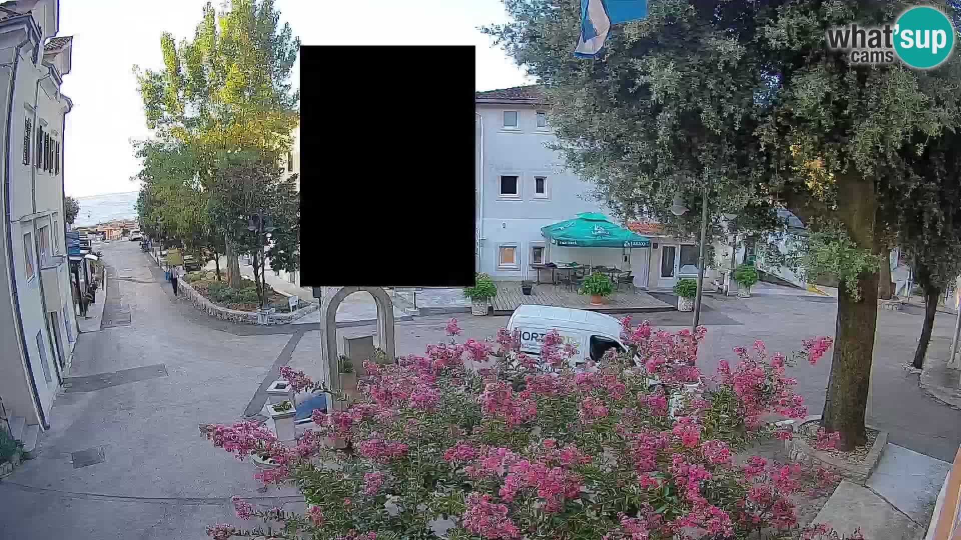 Webcam Mošćenička Draga Zentrum – Liveblick auf das Ortszentrum