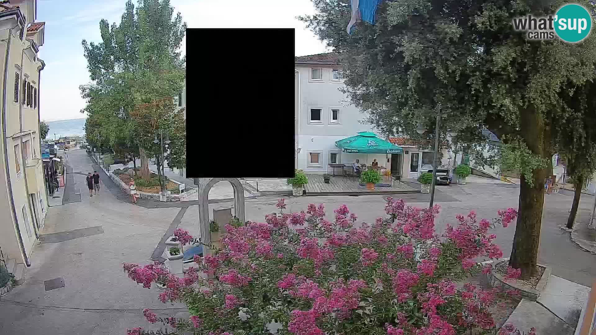 Webcam Mošćenička Draga Center – Live View of the Town Center