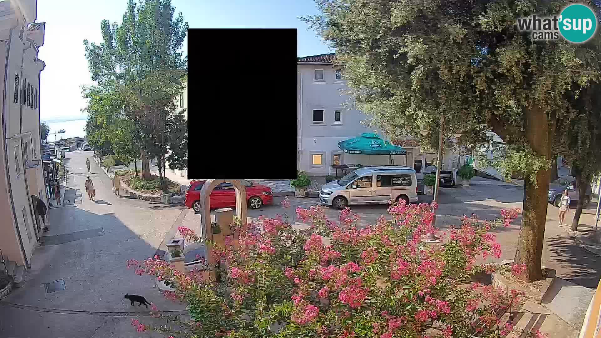 Webcam Mošćenička Draga Center – Live View of the Town Center
