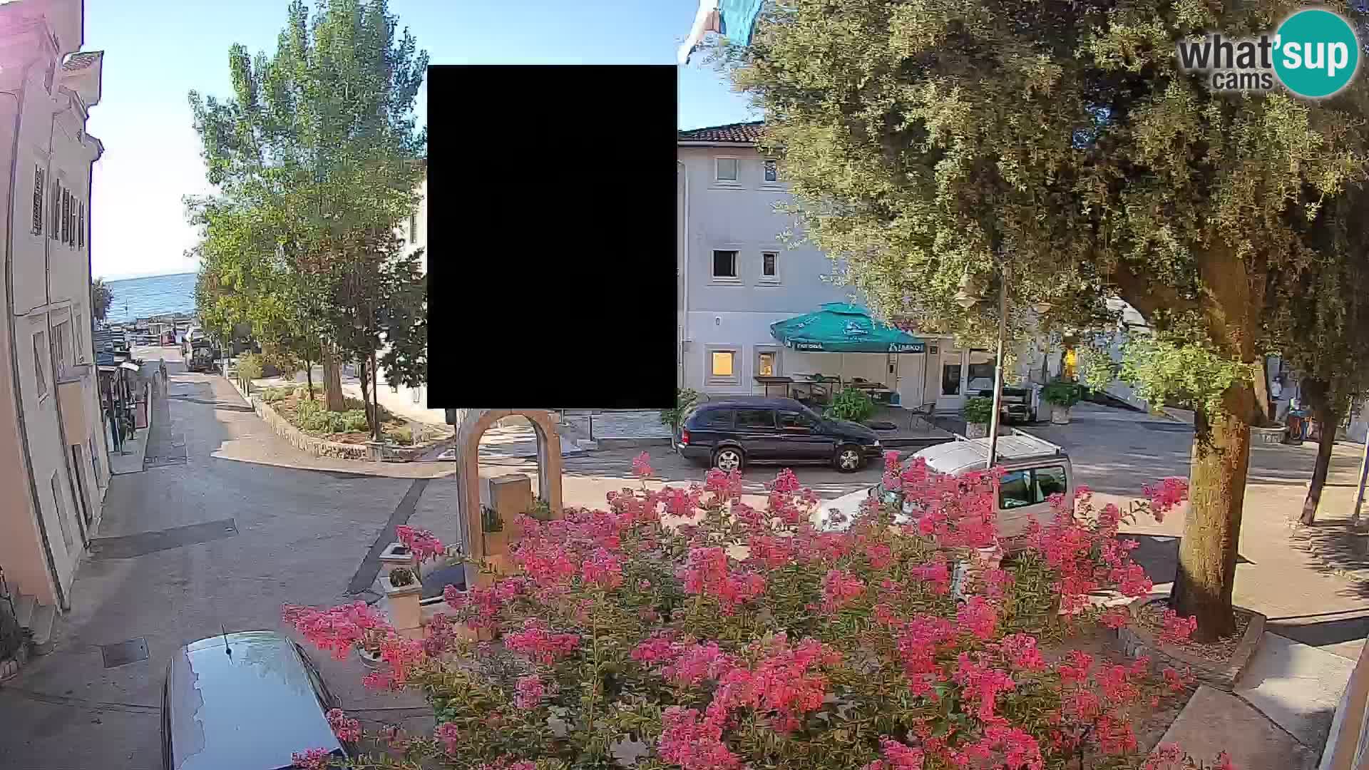 Webcam Mošćenička Draga Center – Live View of the Town Center