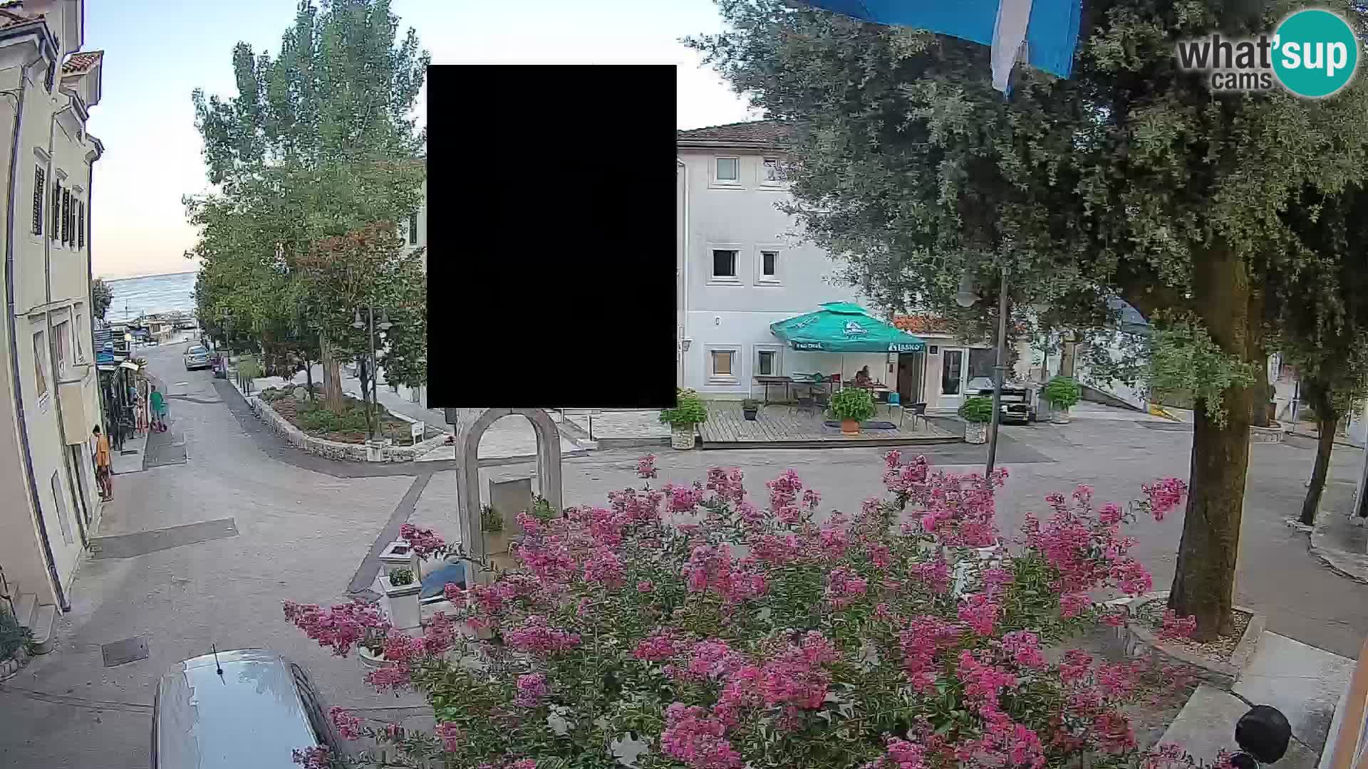 Webcam Mošćenička Draga Center – Live View of the Town Center