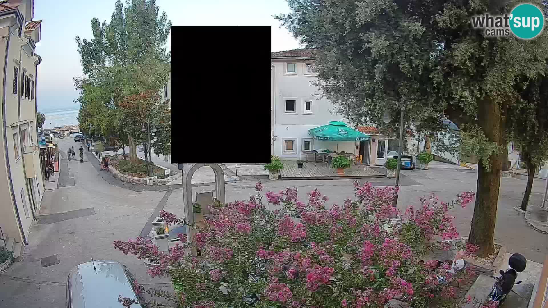 Webcam Centre de Mošćenička Draga – Vue en direct du centre-ville