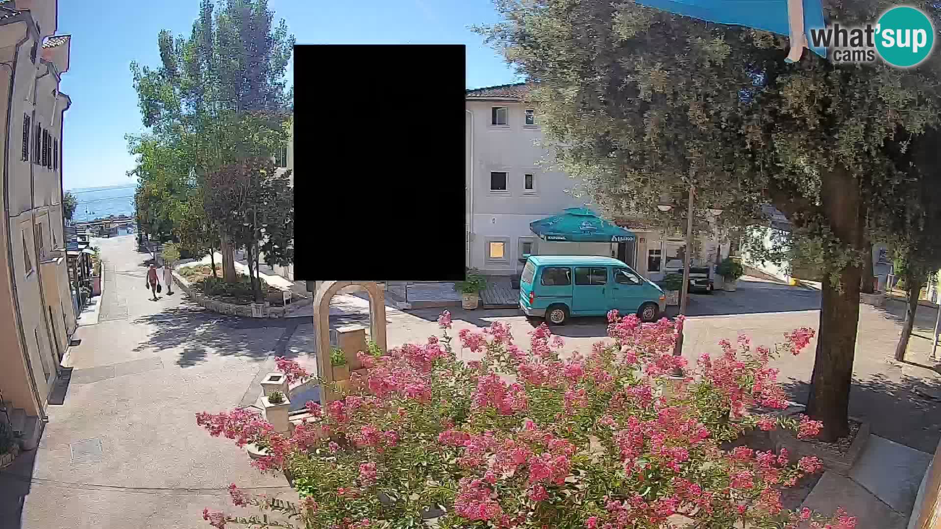 Webcam Mošćenička Draga Center – Live View of the Town Center