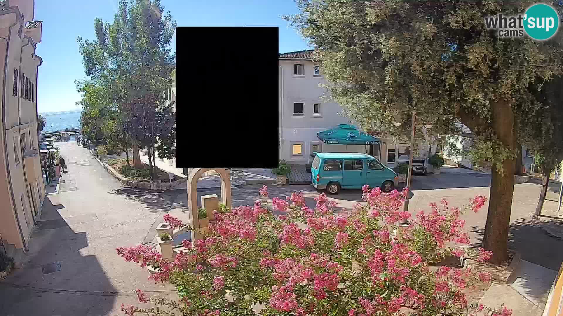 Web kamera centar Mošćeničke Drage – Pogled uživo