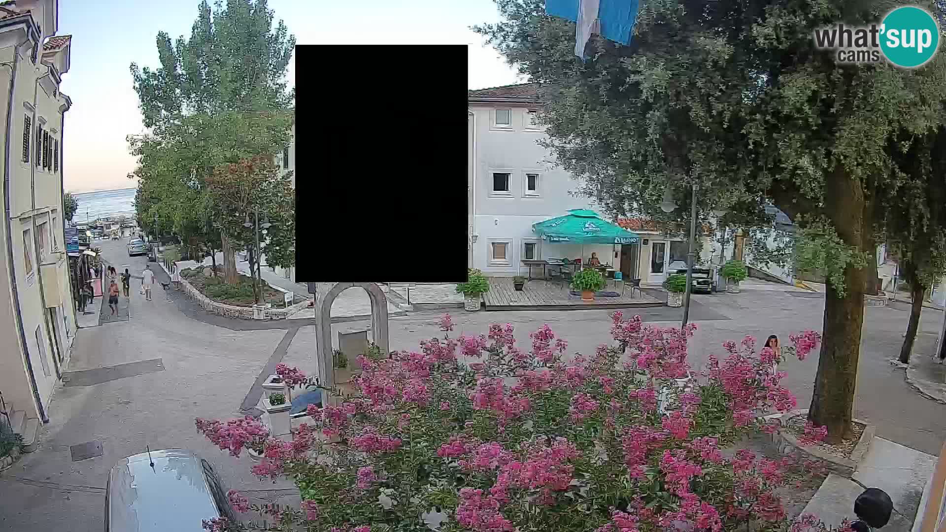 Webcam Centre de Mošćenička Draga – Vue en direct du centre-ville
