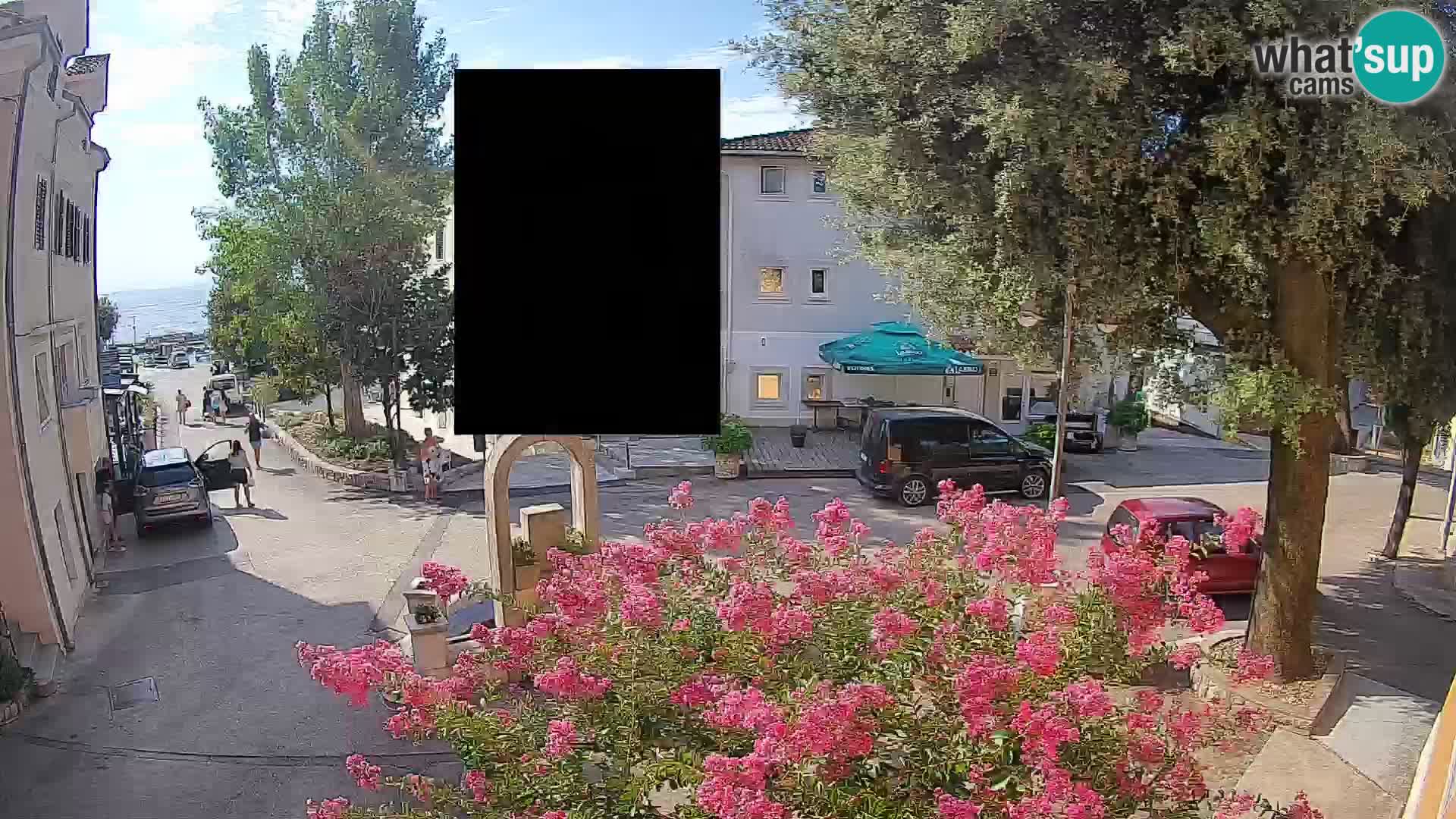 Webcam Centre de Mošćenička Draga – Vue en direct du centre-ville