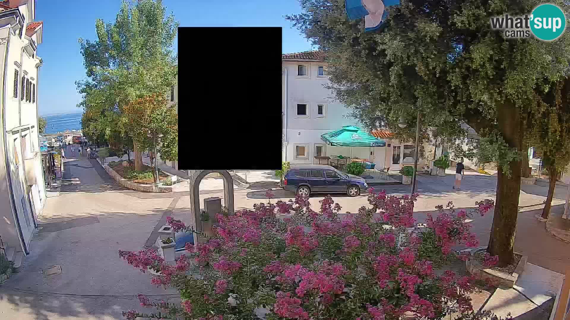 Webcam Mošćenička Draga Zentrum – Liveblick auf das Ortszentrum