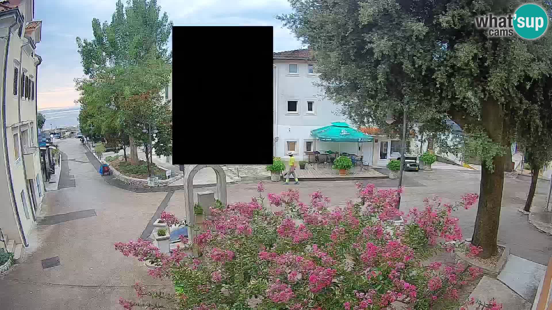 Webcam centre de Mošćenička Draga – Vue en direct du centre-ville