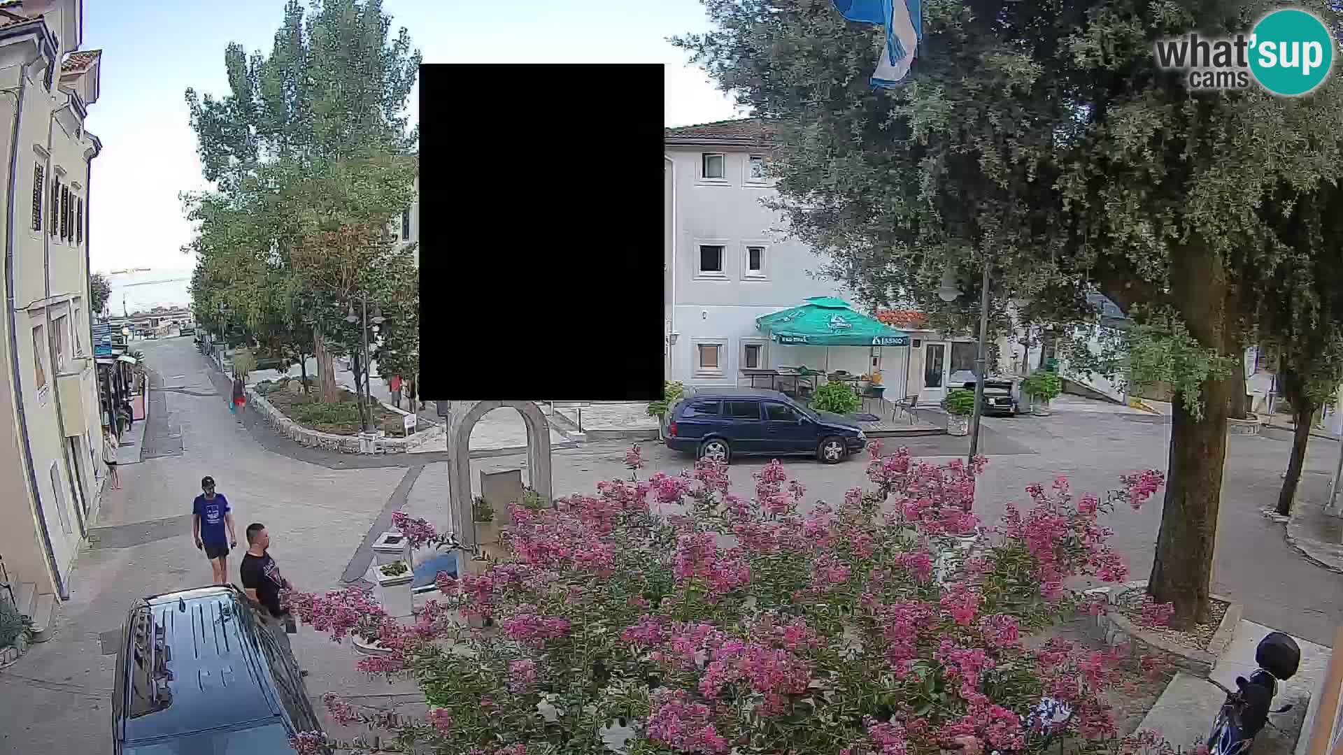Webcam Mošćenička Draga Center – Live View of the Town Center