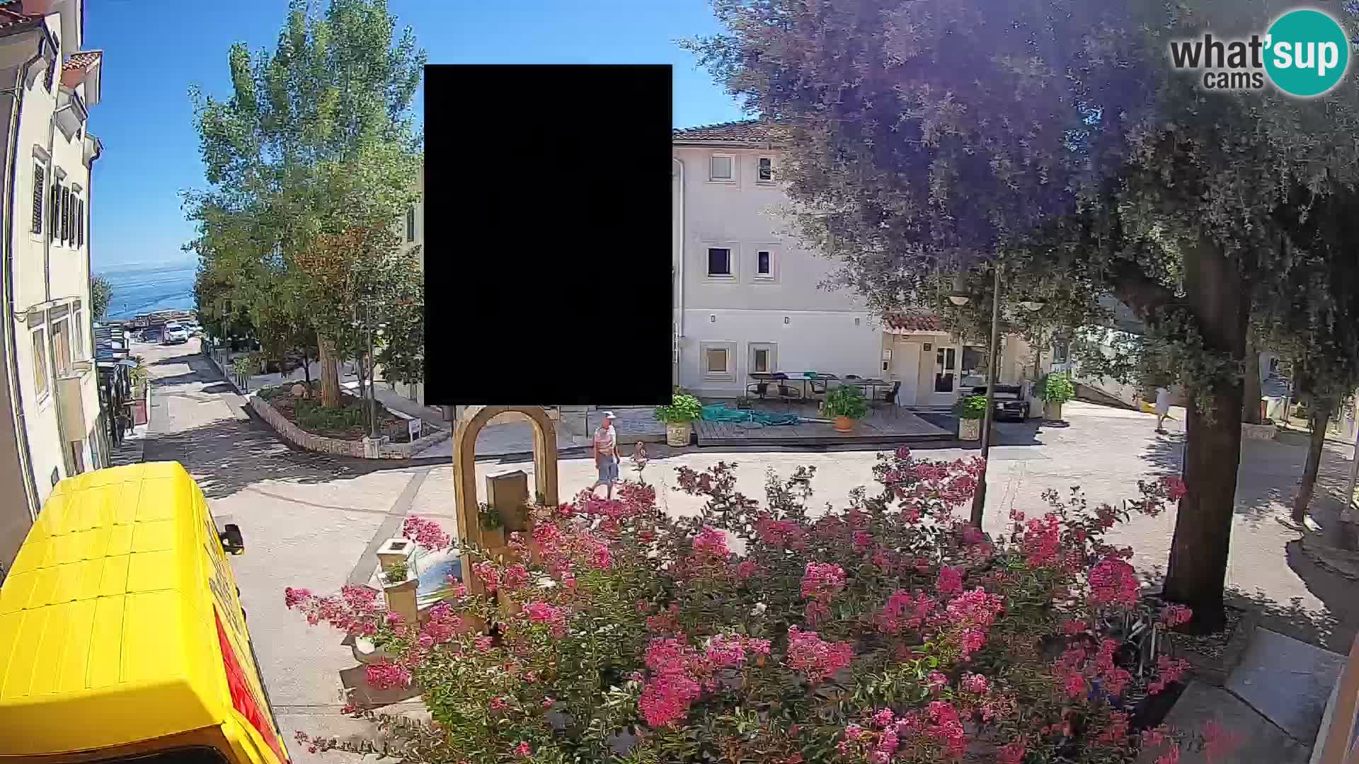 Webcam Mošćenička Draga Zentrum – Liveblick auf das Ortszentrum