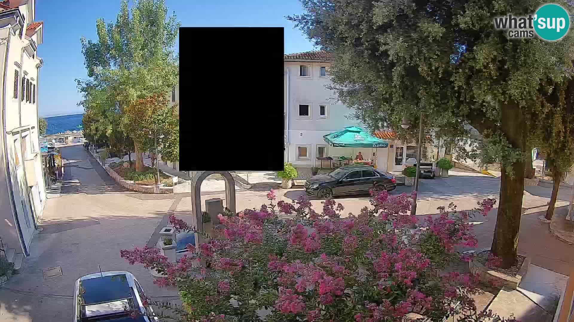 Webcam centre de Mošćenička Draga – Vue en direct du centre-ville