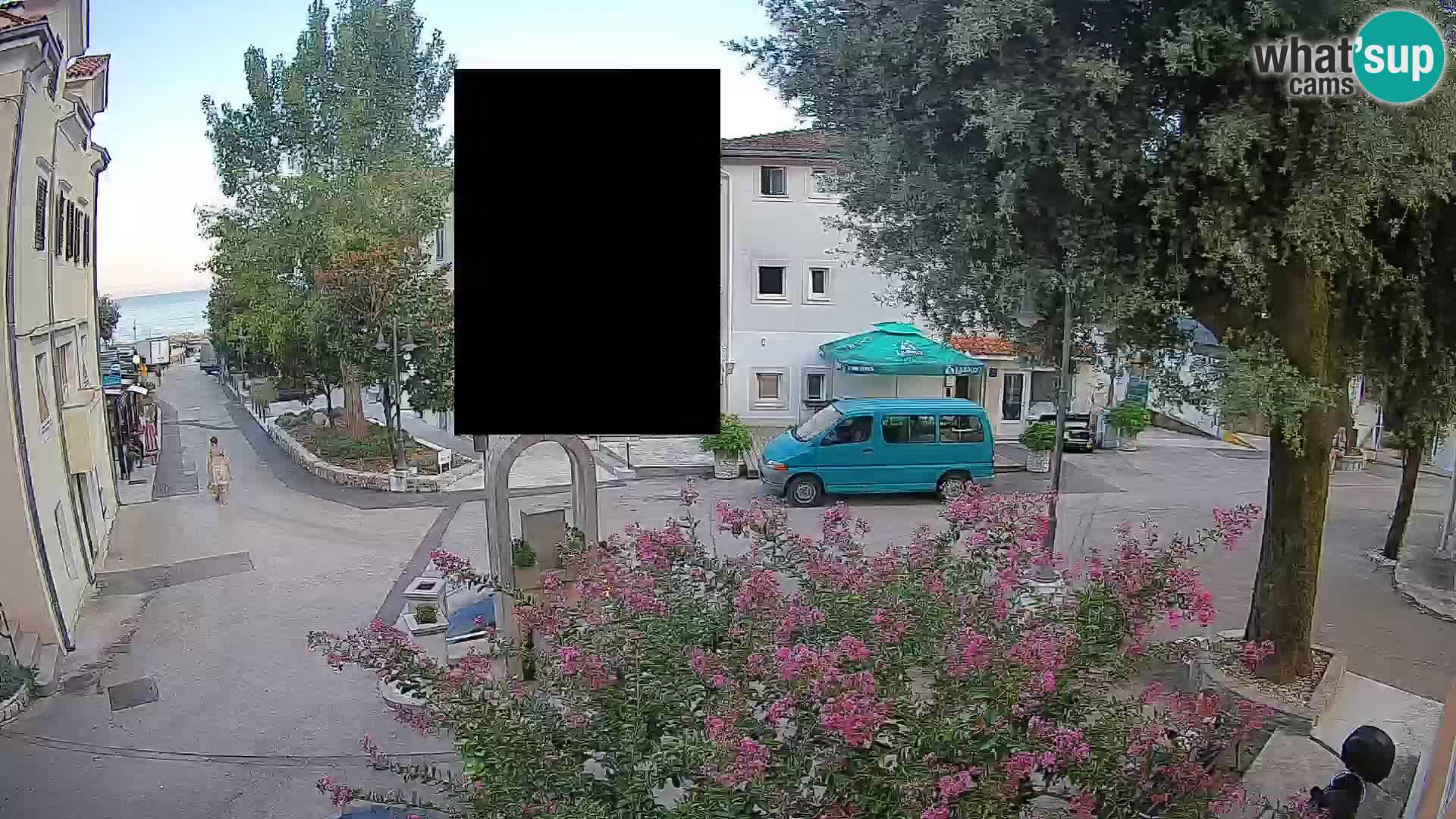 Webcam Centre de Mošćenička Draga – Vue en direct du centre-ville