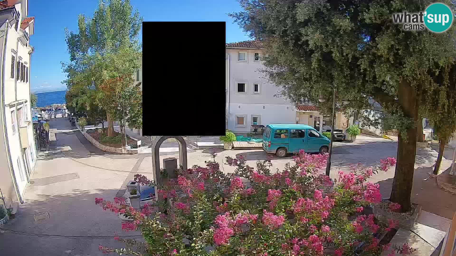 Webcam Mošćenička Draga Center – Live View of the Town Center