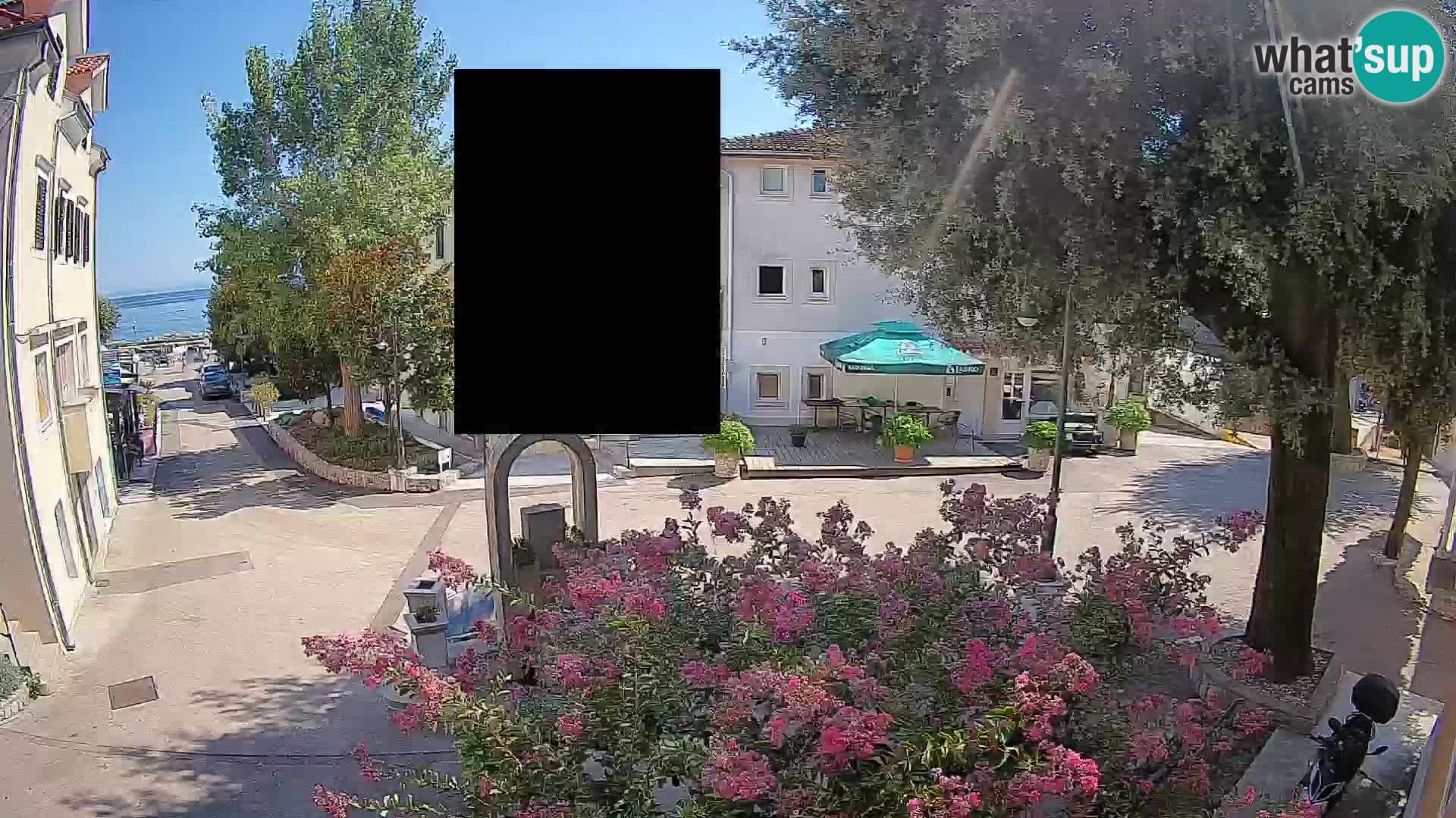 Webcam Mošćenička Draga Zentrum – Liveblick auf das Ortszentrum