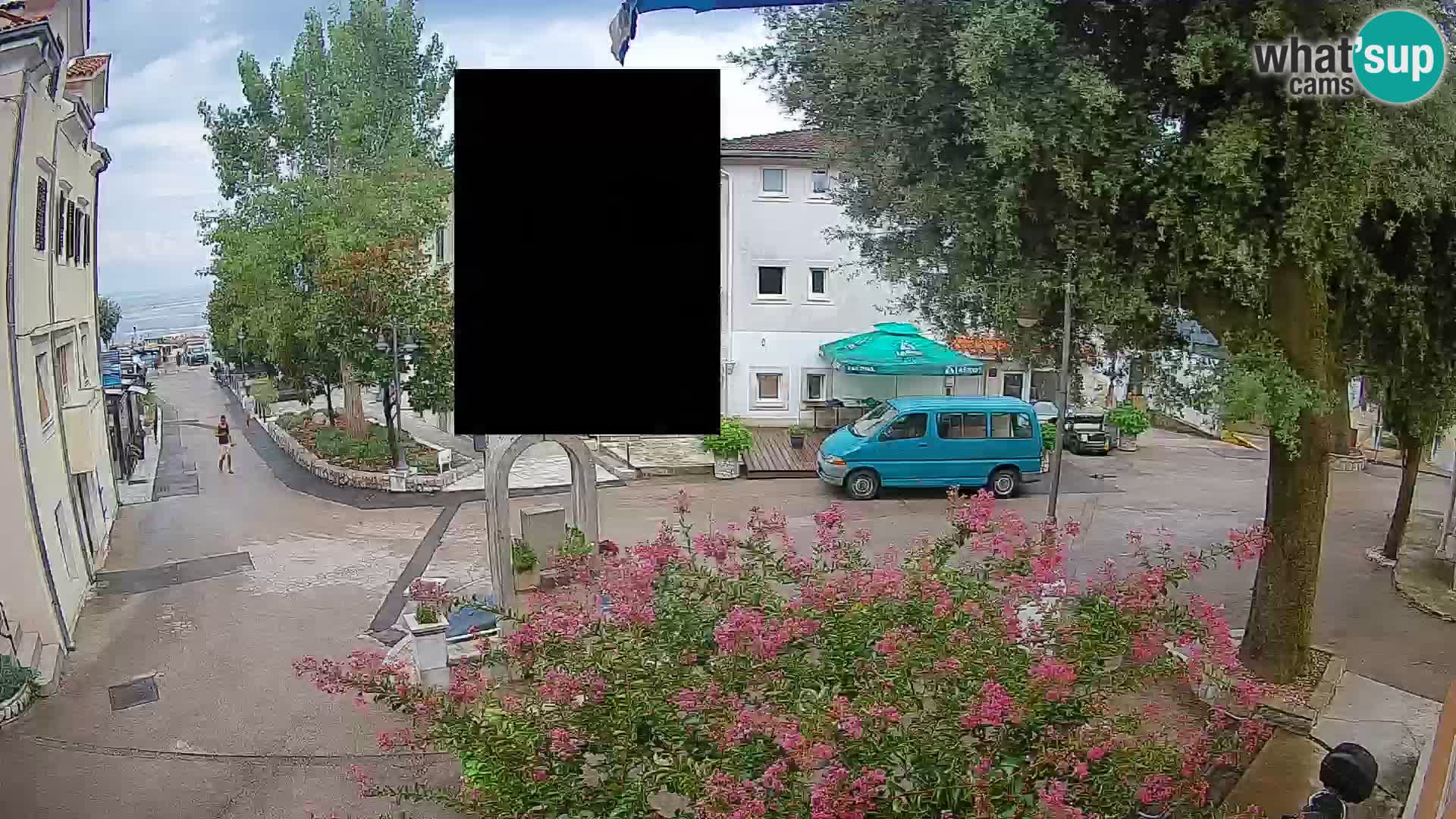 Webcam Mošćenička Draga Center – Live View of the Town Center
