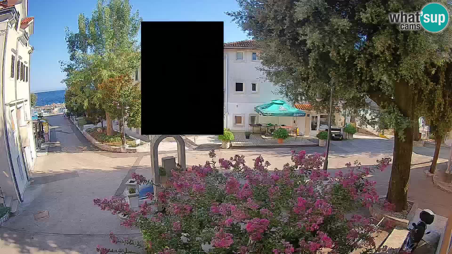 Webcam centre de Mošćenička Draga – Vue en direct du centre-ville
