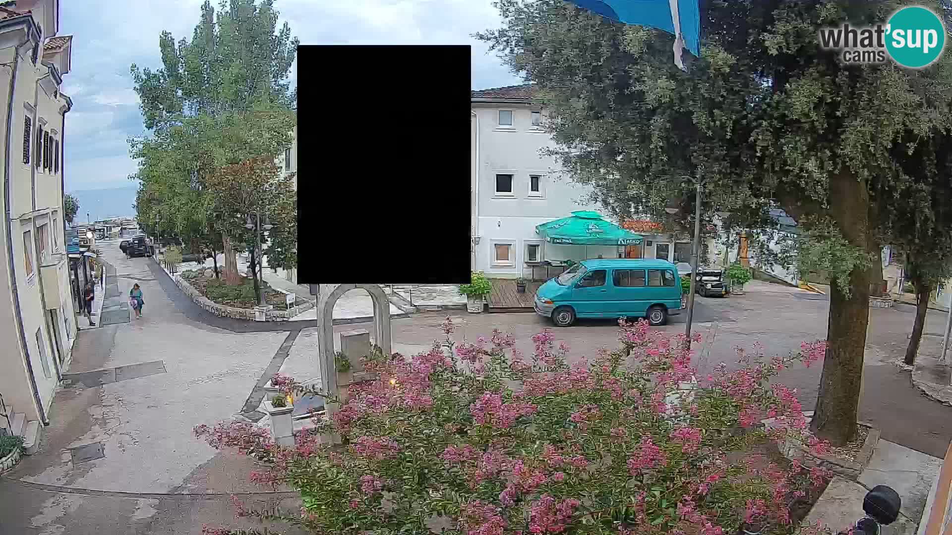 Webcam Mošćenička Draga Center – Live View of the Town Center