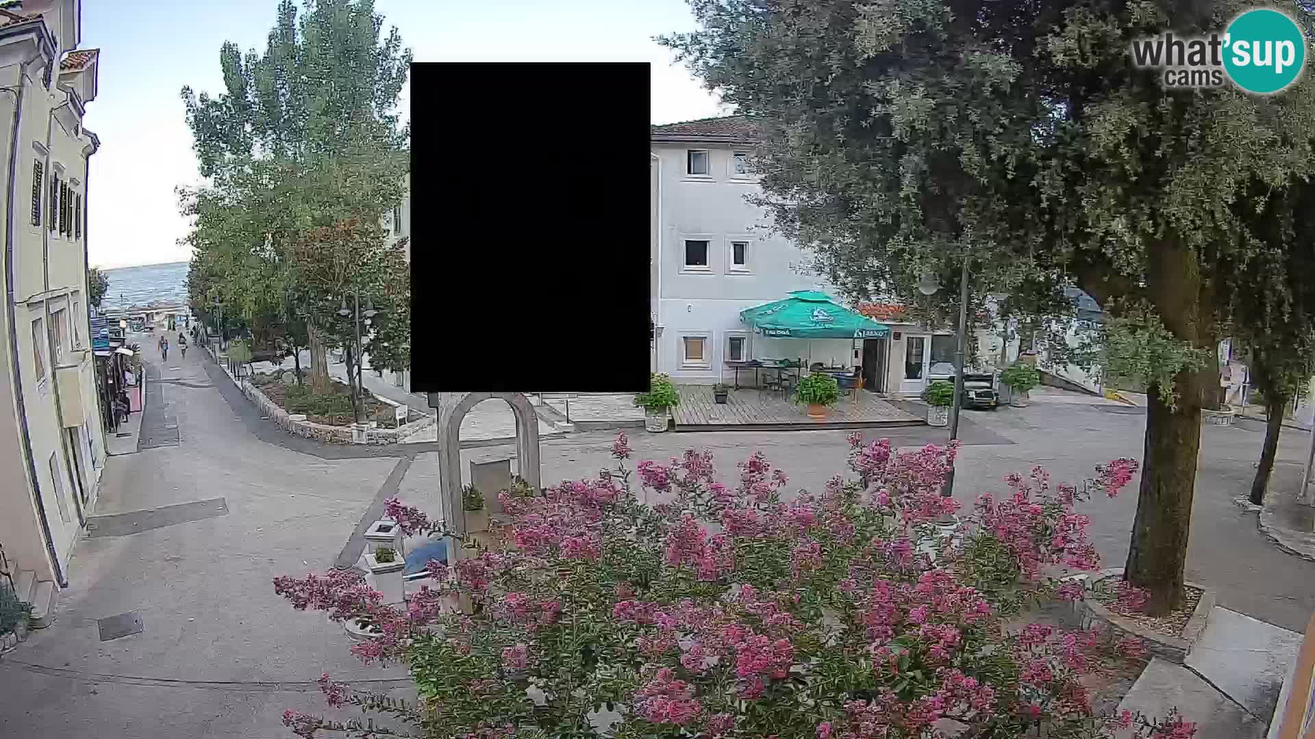 Webcam centre de Mošćenička Draga – Vue en direct du centre-ville