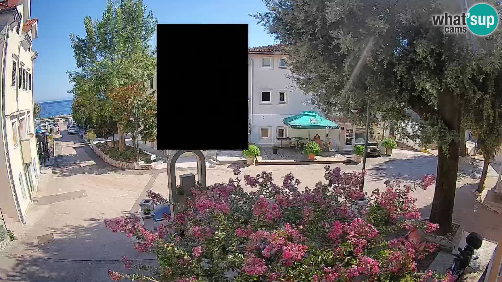 Webcam Mošćenička Draga Zentrum – Liveblick auf das Ortszentrum