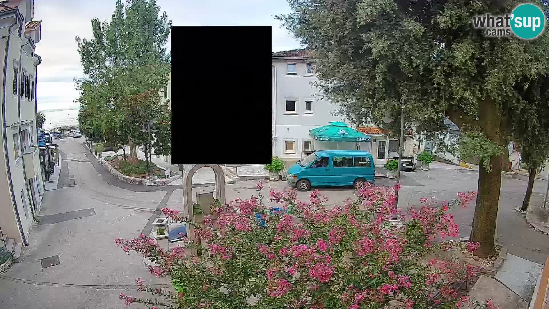 Webcam Mošćenička Draga Center – Live View of the Town Center