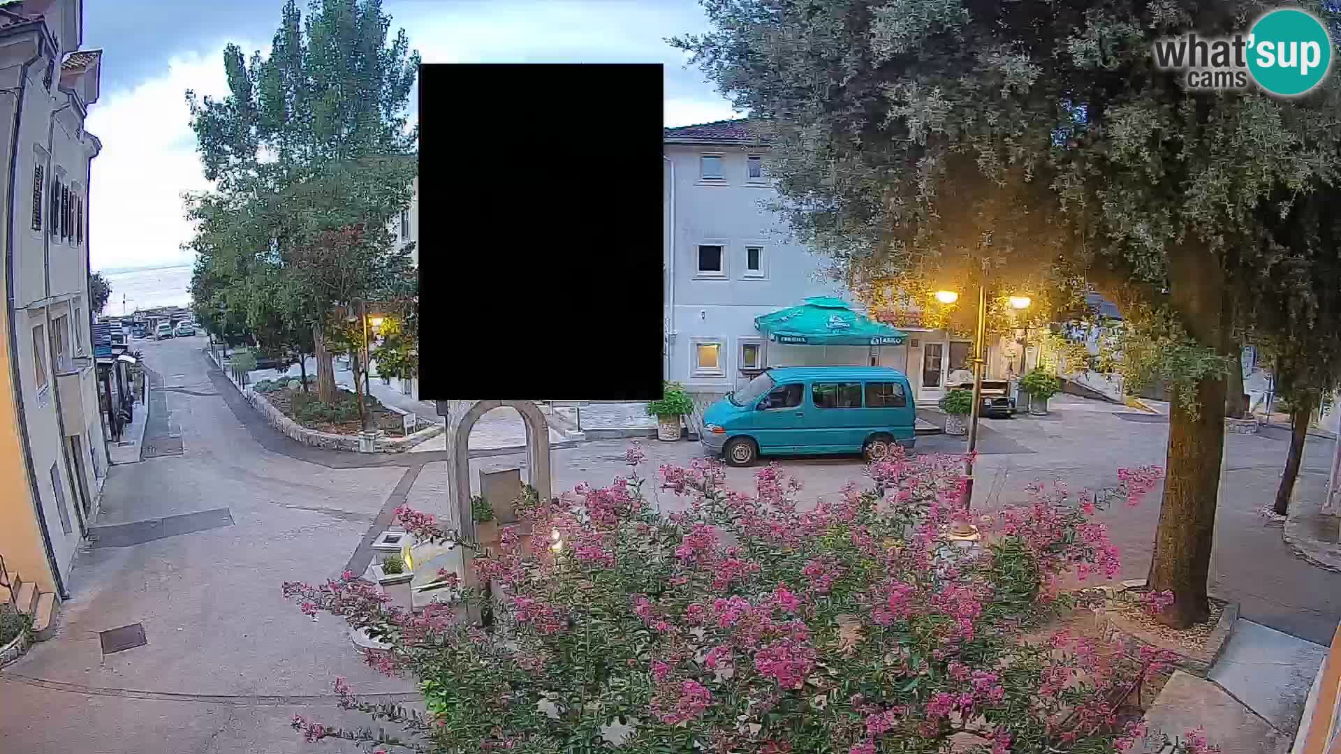 Webcam centre de Mošćenička Draga – Vue en direct du centre-ville