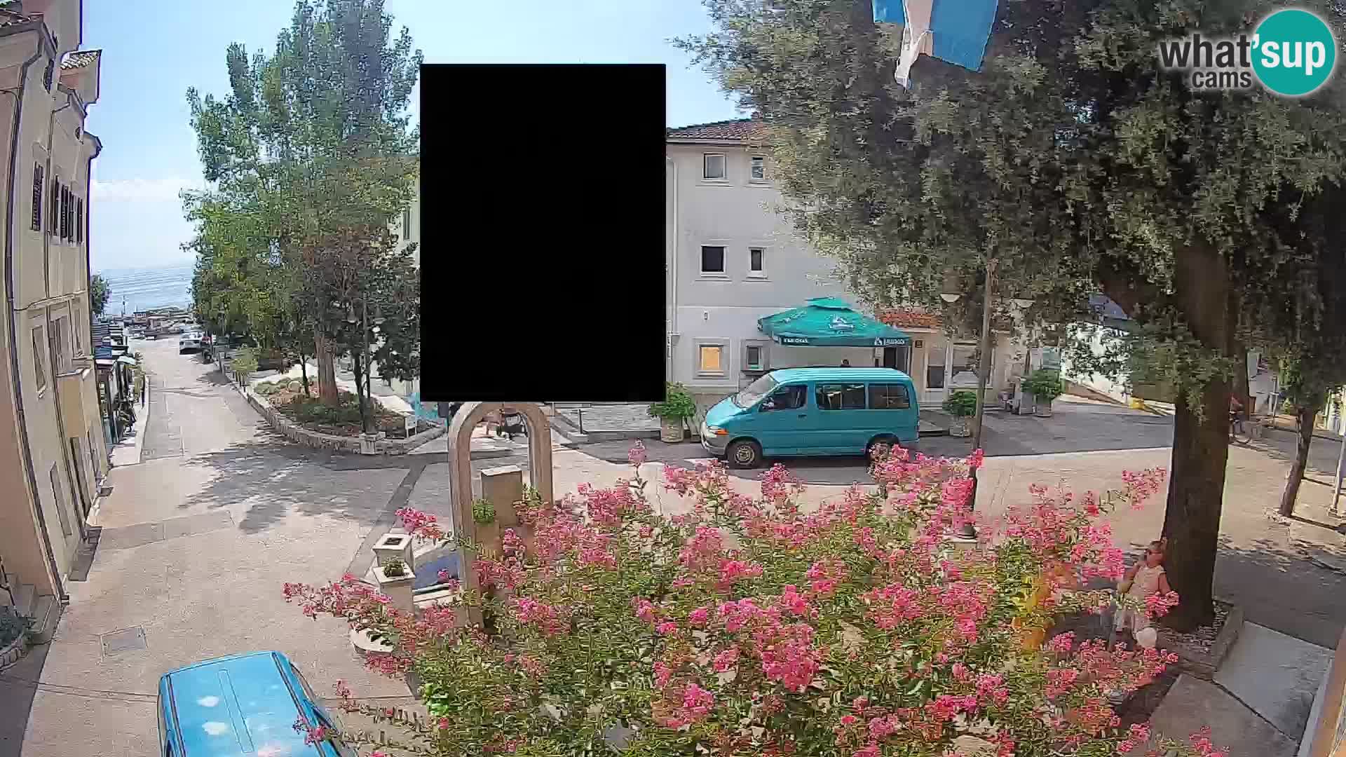 Webcam Mošćenička Draga Center – Live View of the Town Center