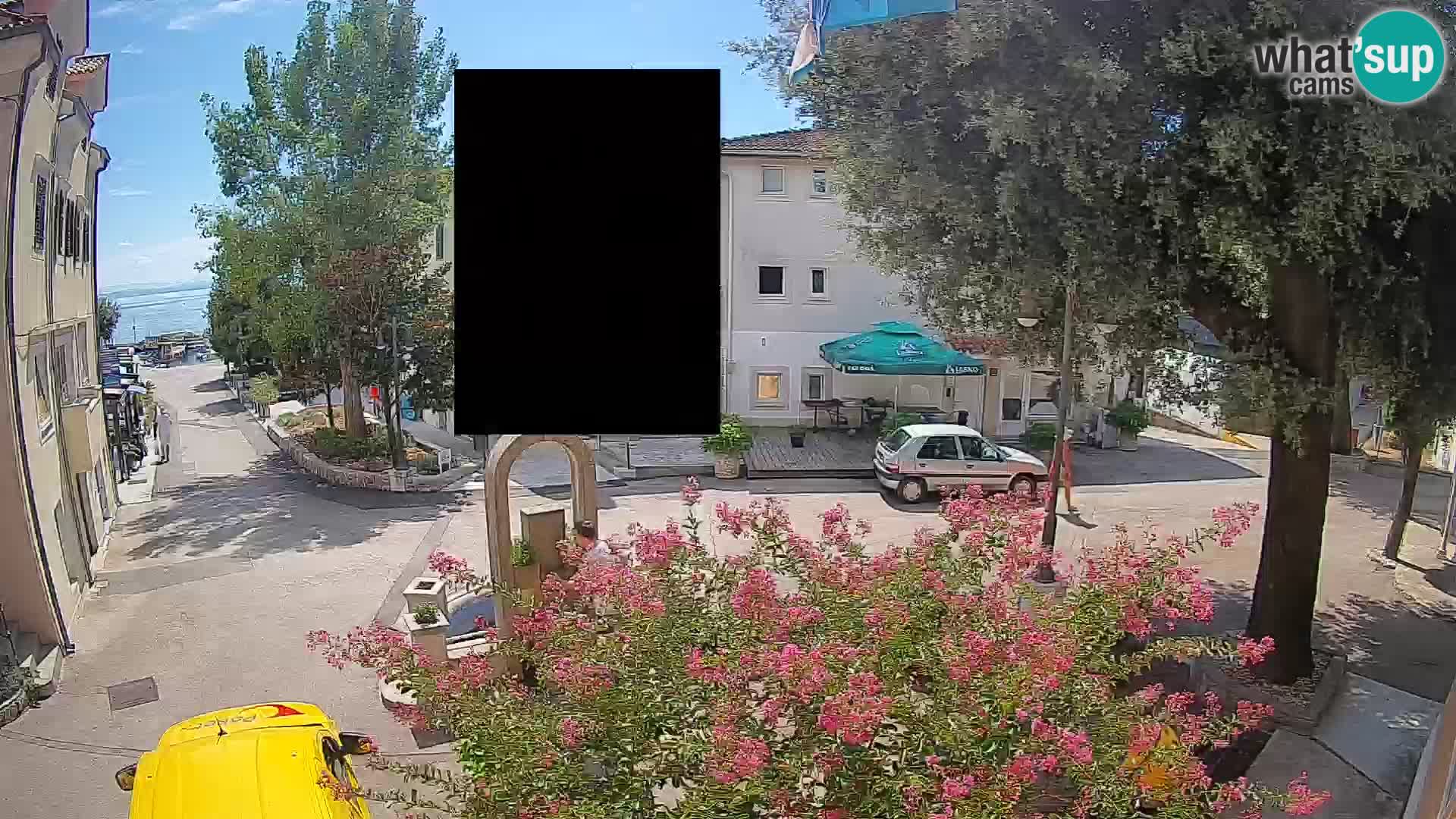 Webcam Mošćenička Draga Center – Live View of the Town Center