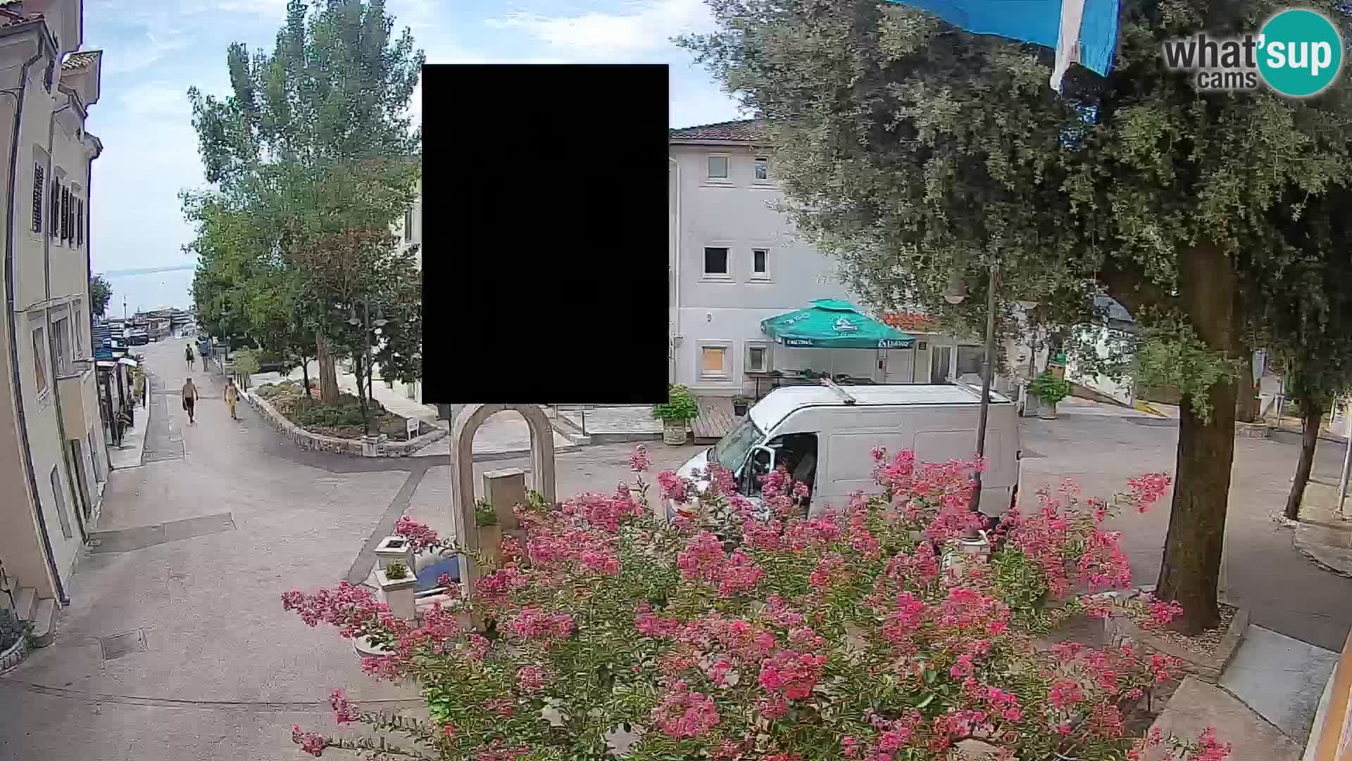 Webcam Mošćenička Draga Center – Live View of the Town Center